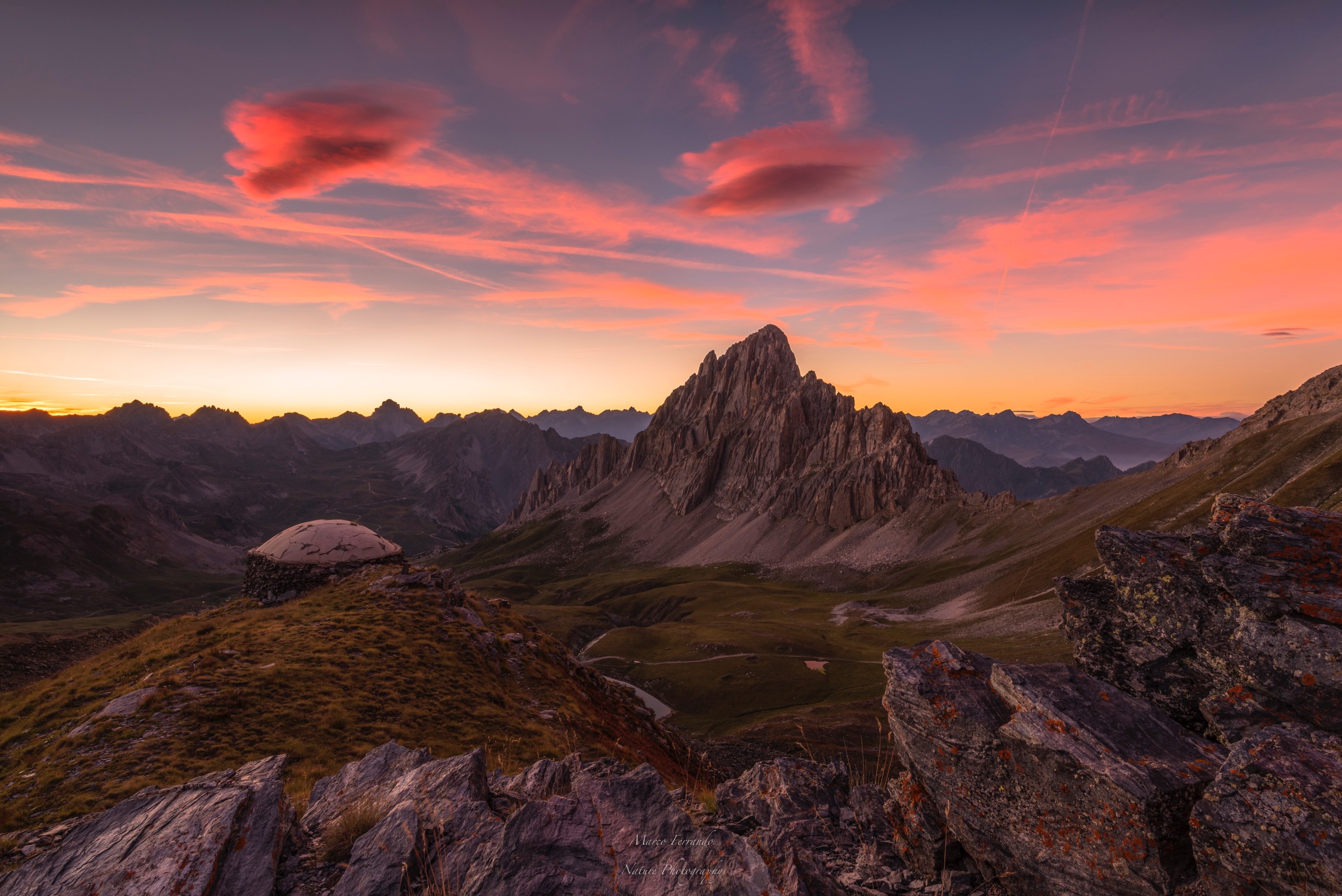 Sunset over Rock La Meja