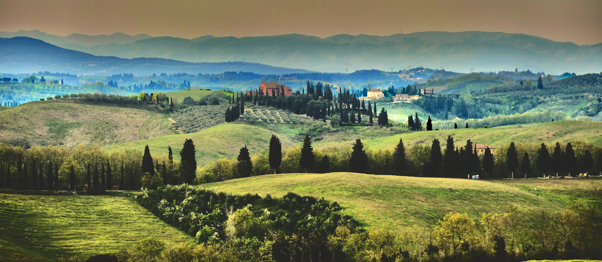 Tuscany in the evening