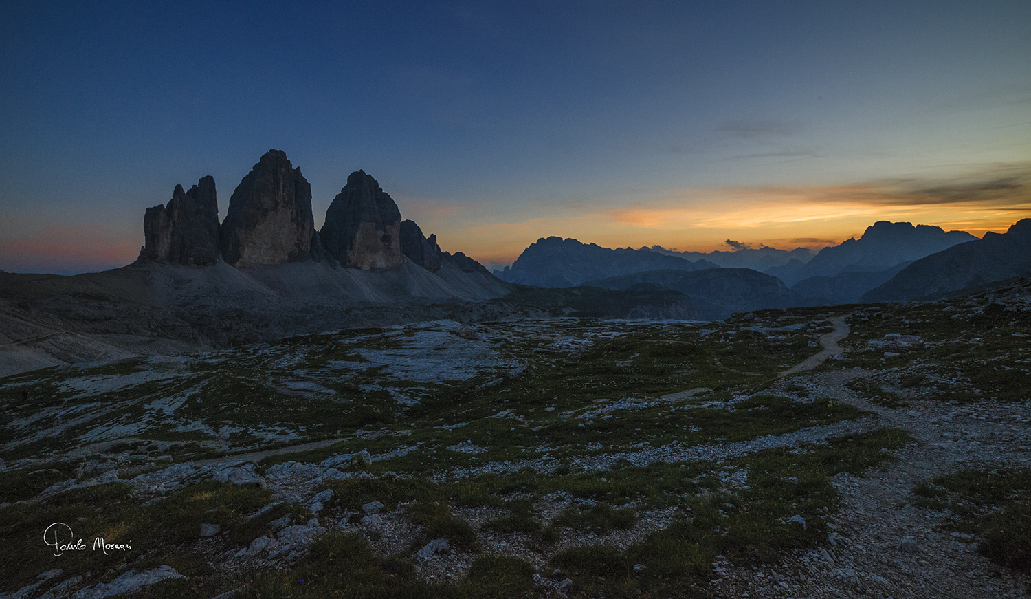 Ultime luci alle tre cime