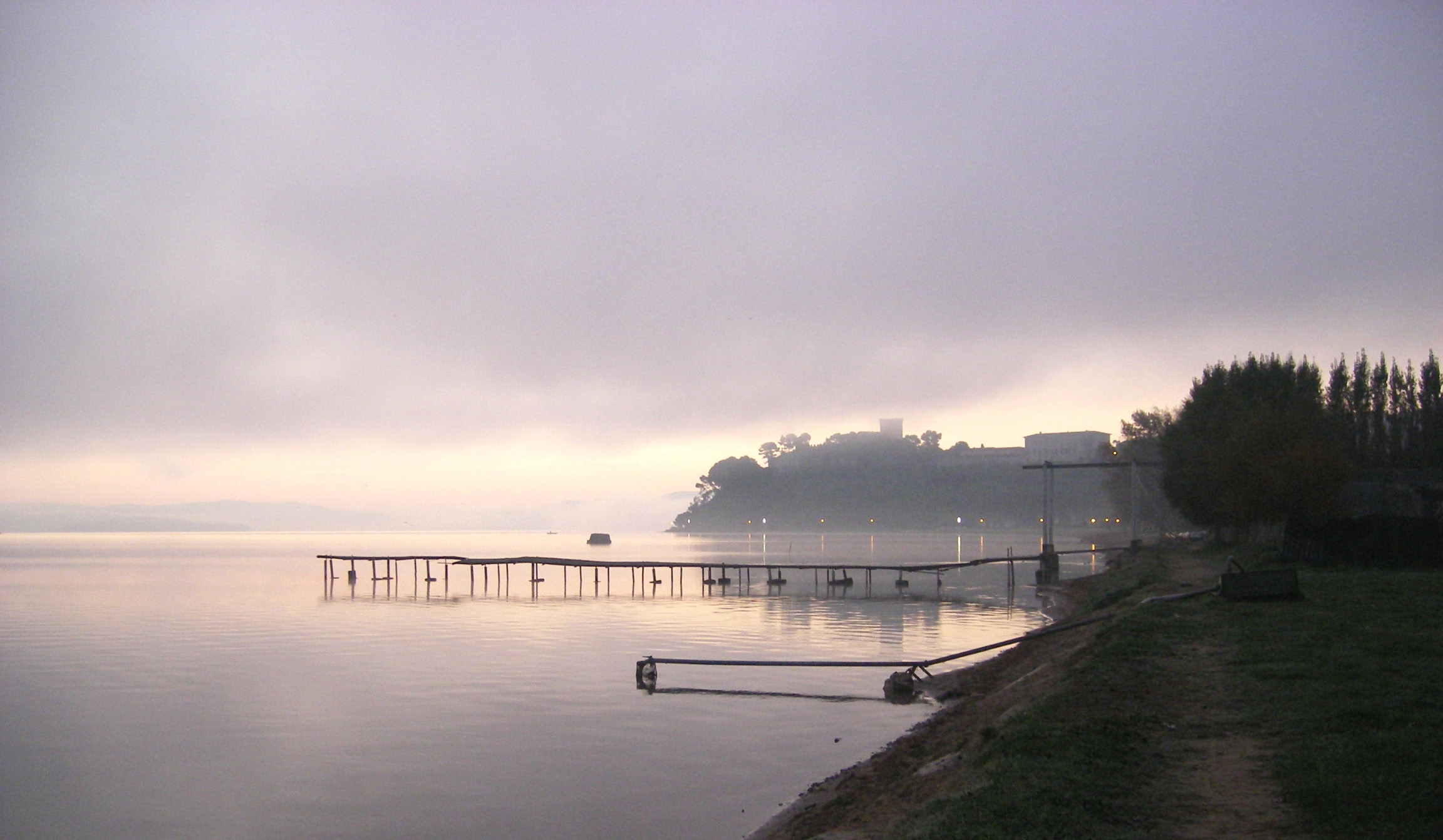 sunrise over Castiglione del Lago
