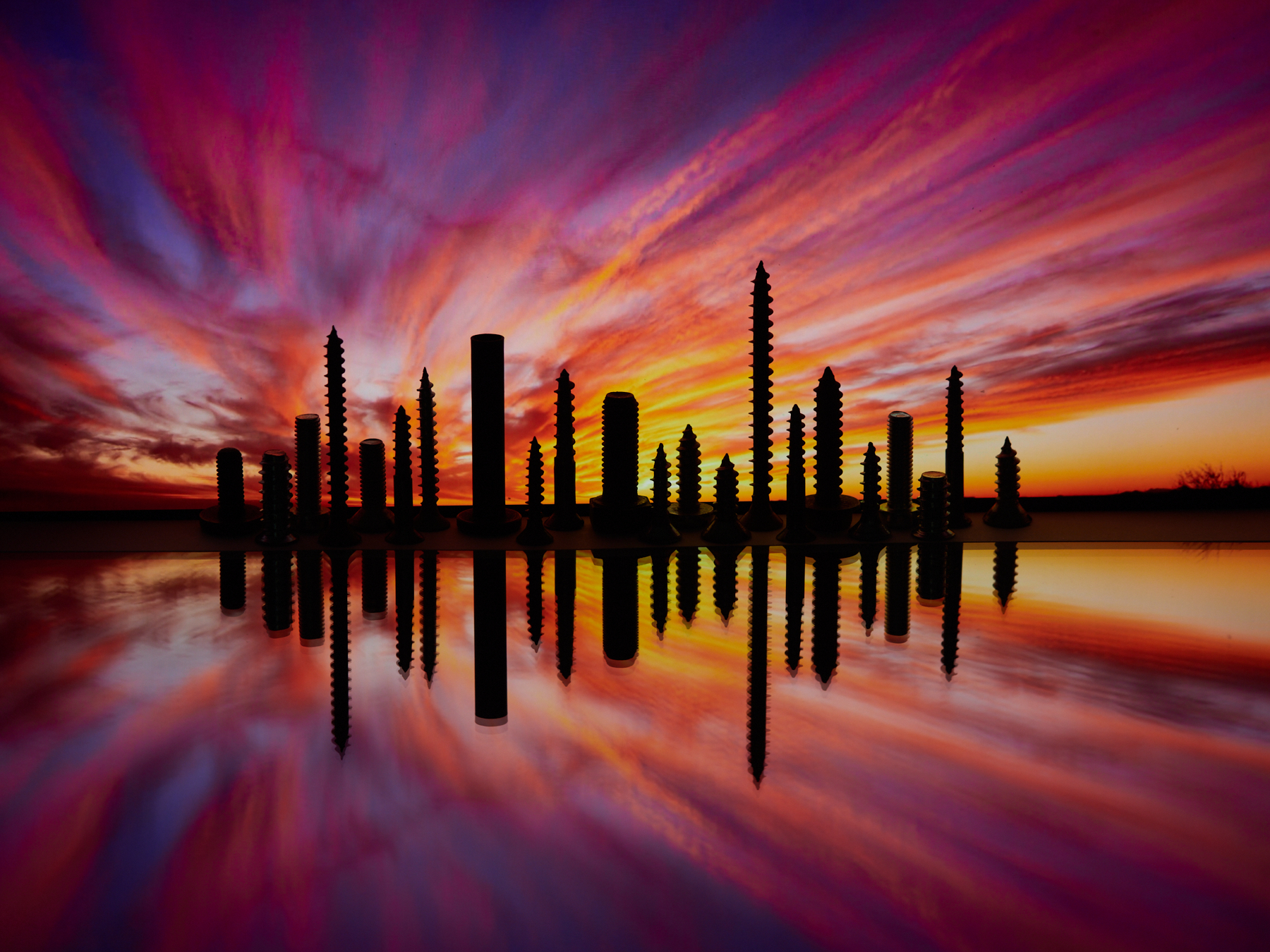 City skyline quarantine