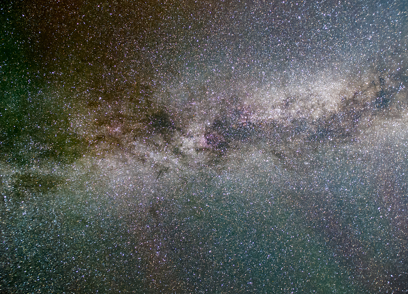 Very colorful airglow!