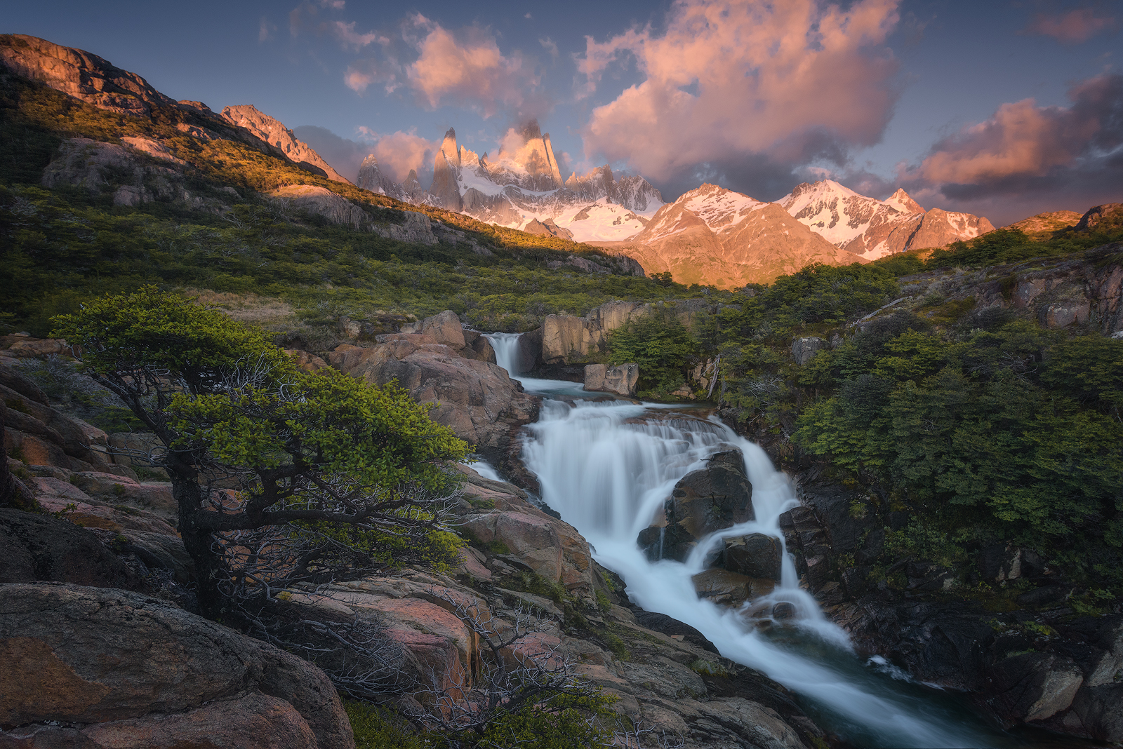 cascata sul fitz roy