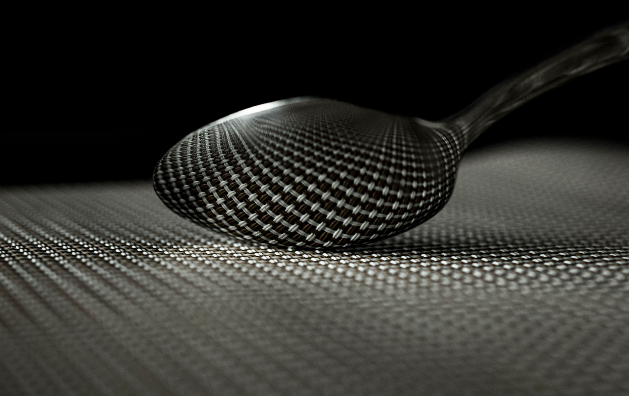 Cucchiaio e tovaglia