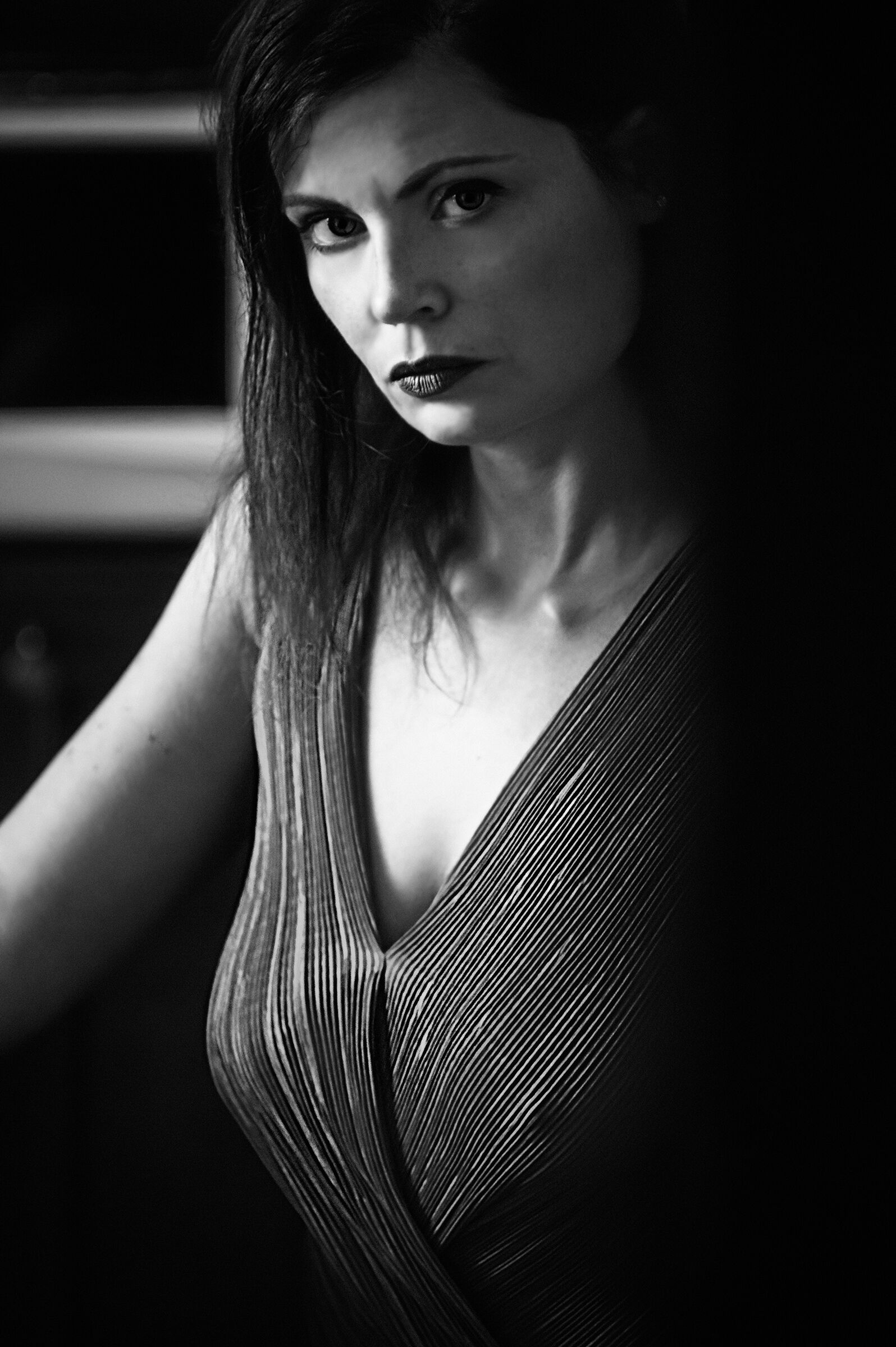 Francesca is Red (bw)