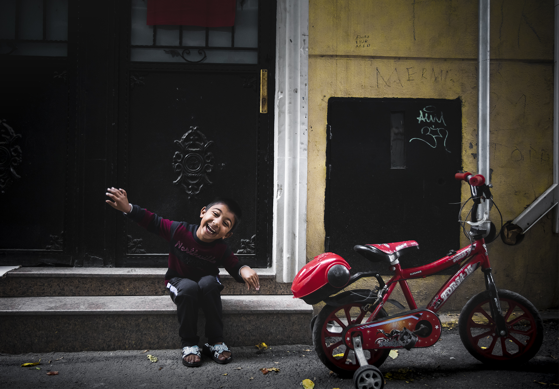 La felicita' in un sorriso.