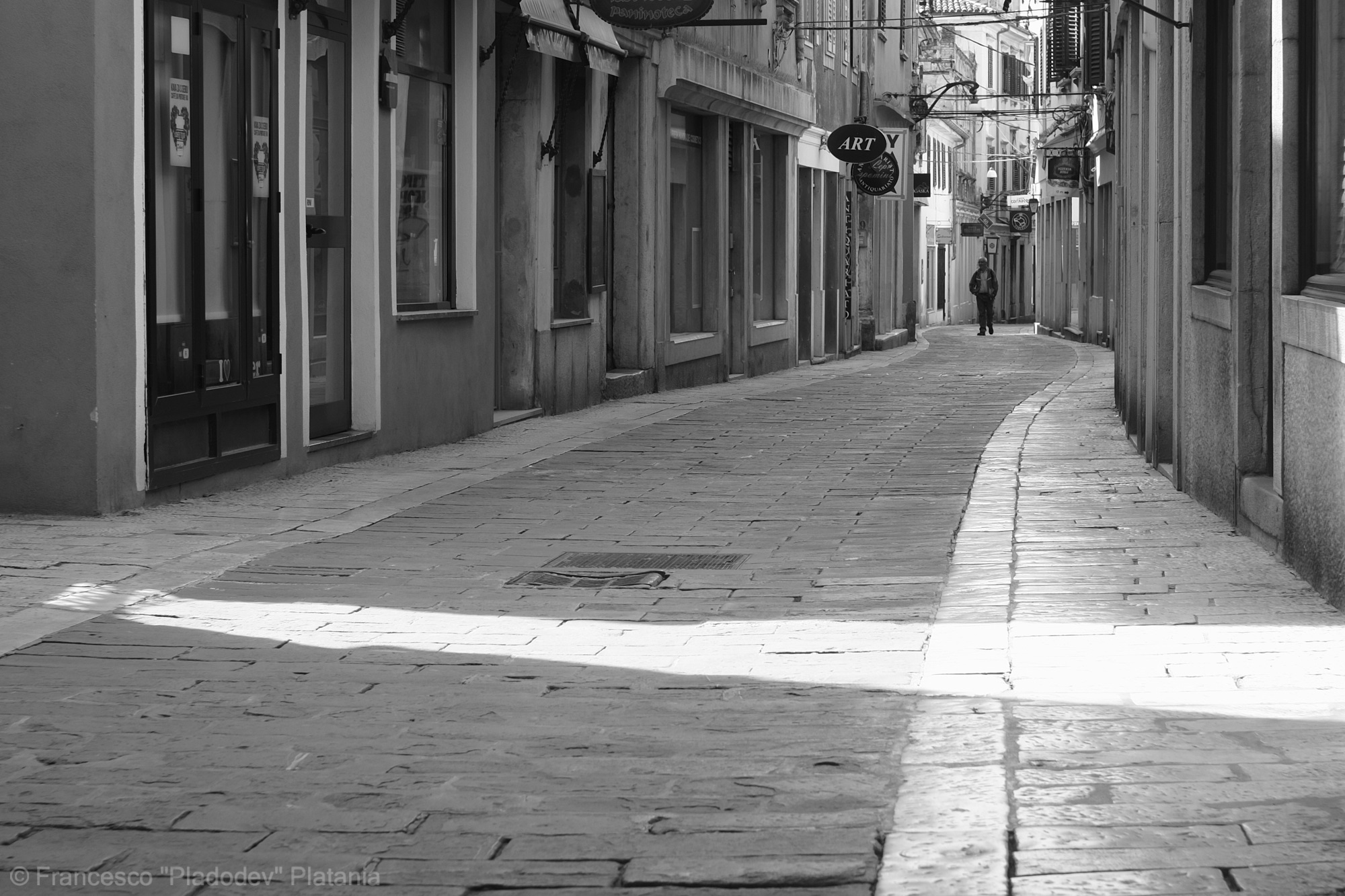 One afternoon, alone