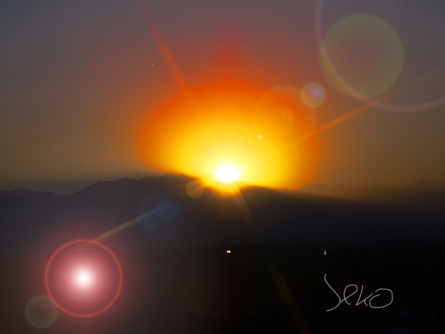 sunset of 15-04-2020