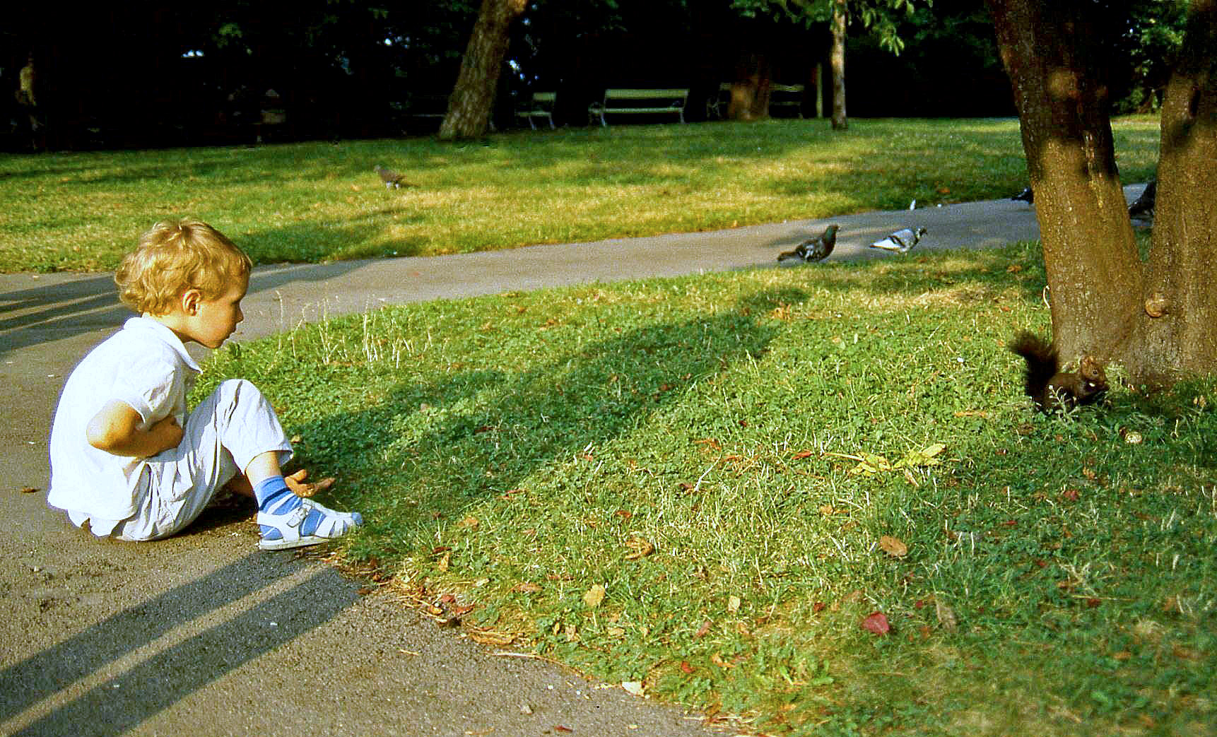 Bambino e scoiattolo (Digitalizzata, Vienna 1986)
