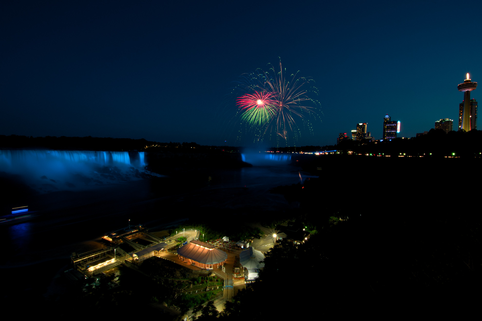 Niagara Falls and Fireworks