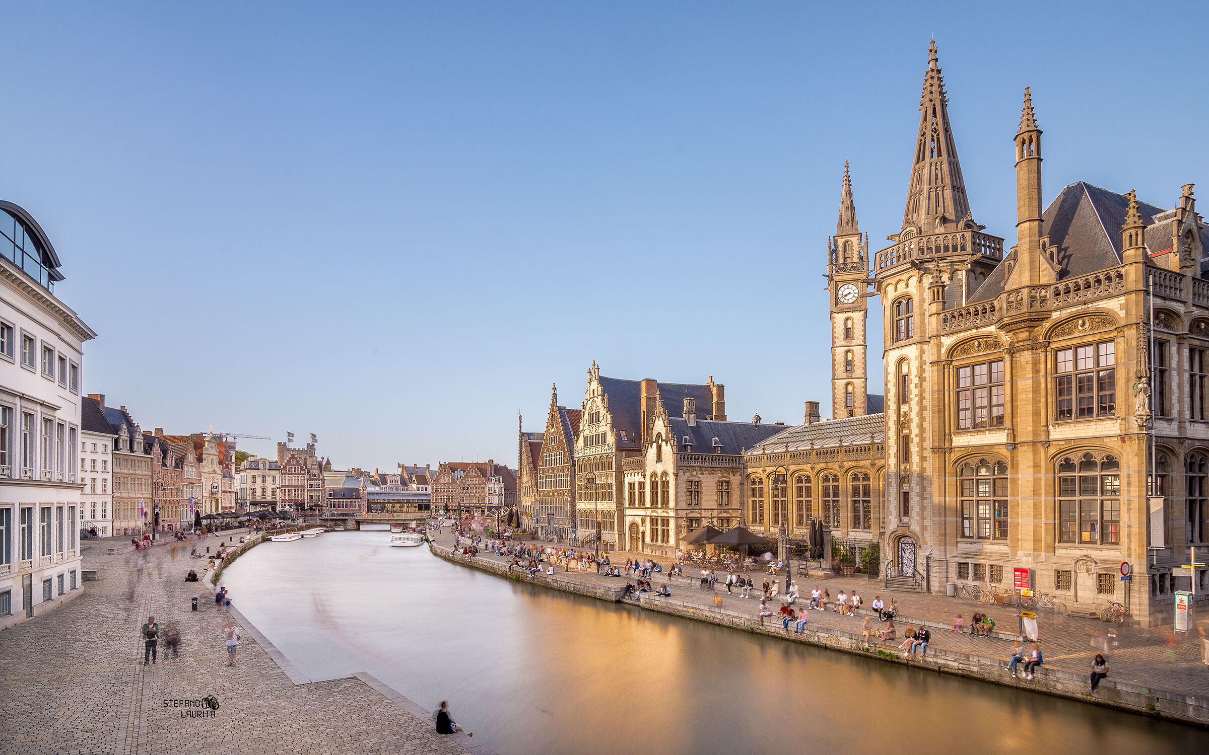 Chillin' out along Graslei and Korenlei sides