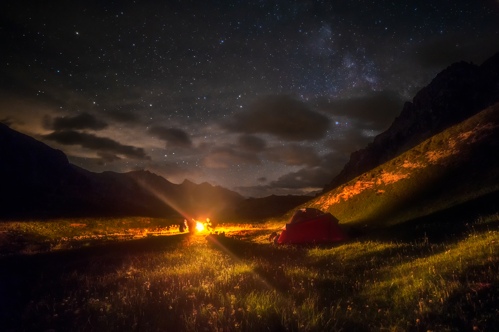 Tendata sotto le stelle