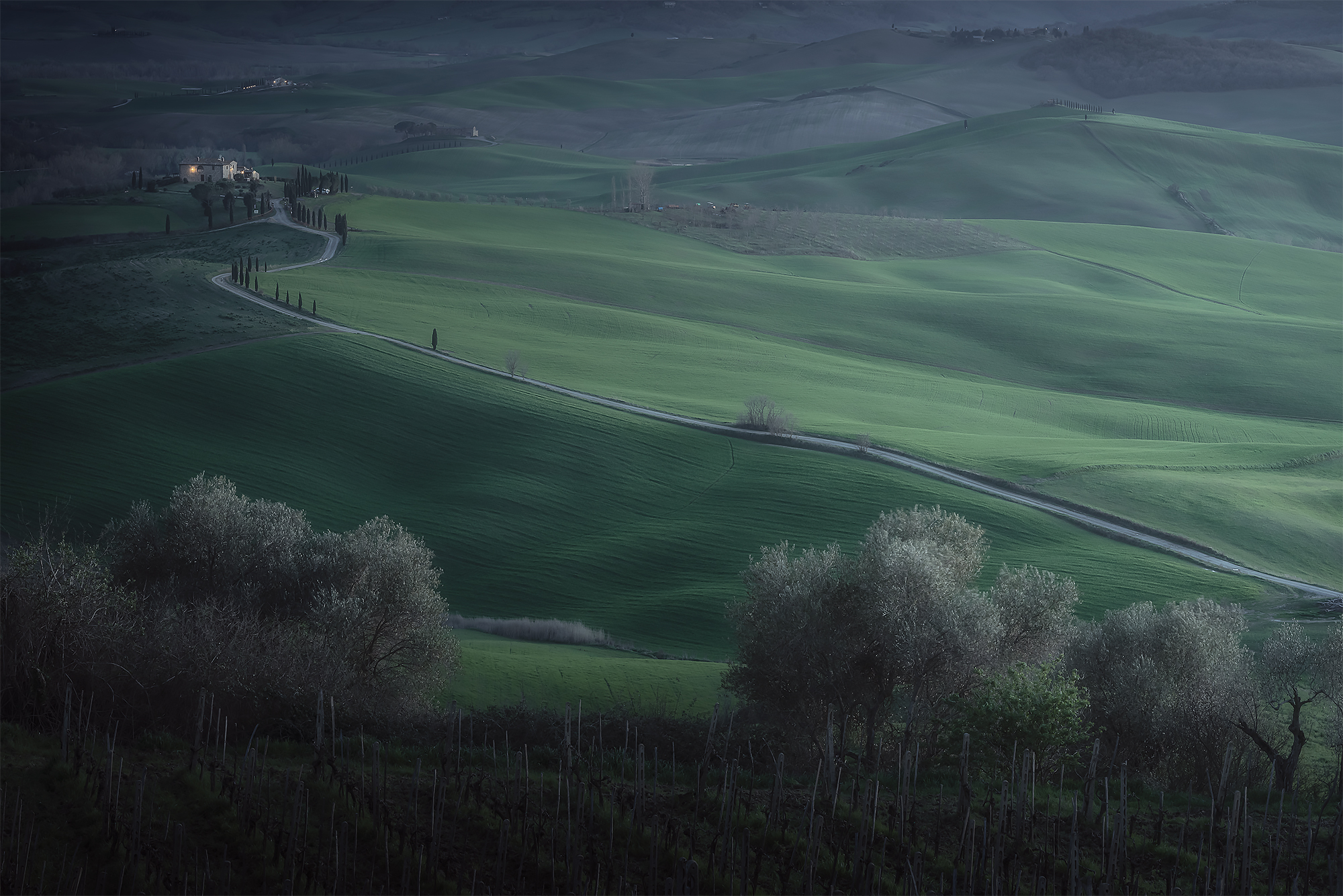 Terrapille blue hour