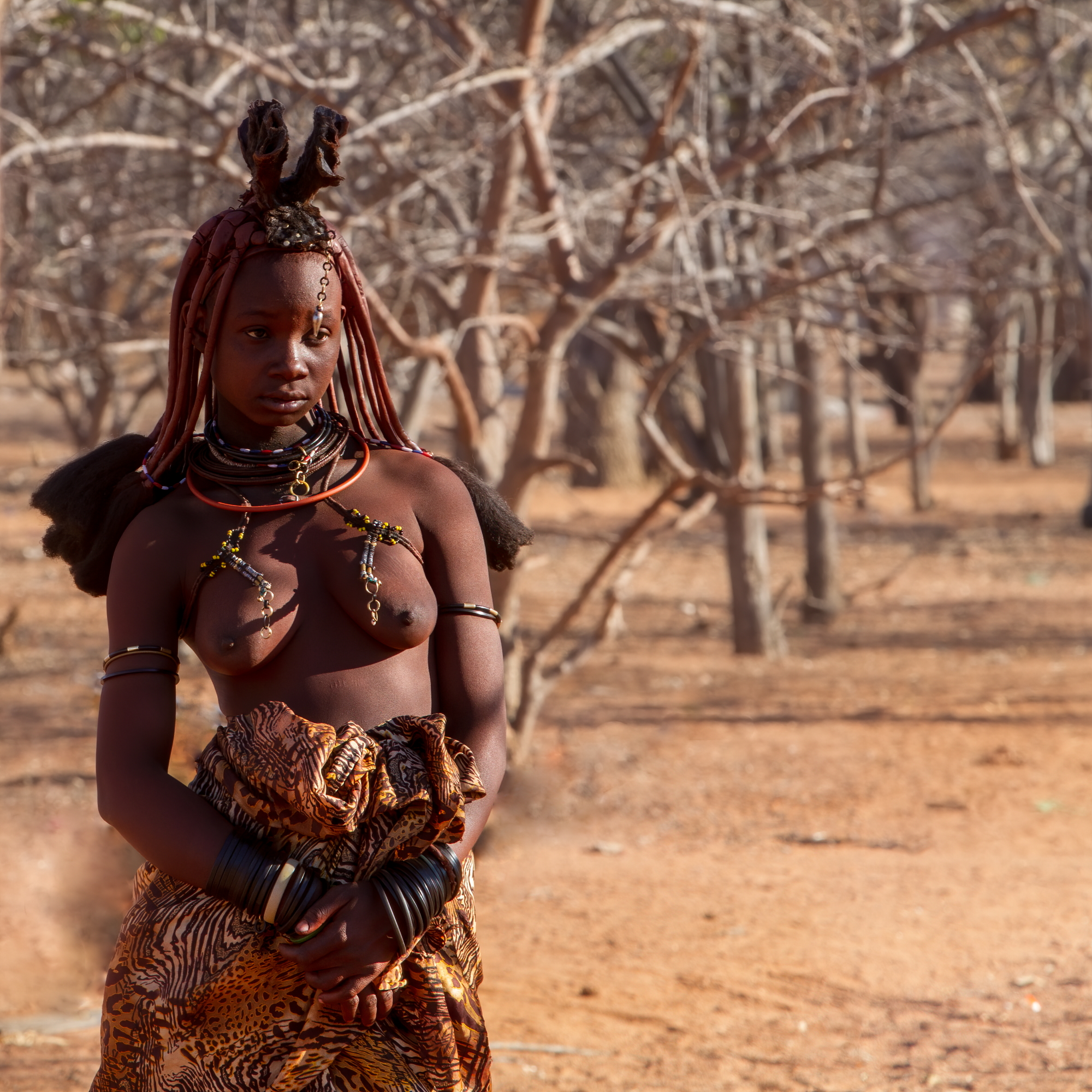 la ragazza Himba-colore