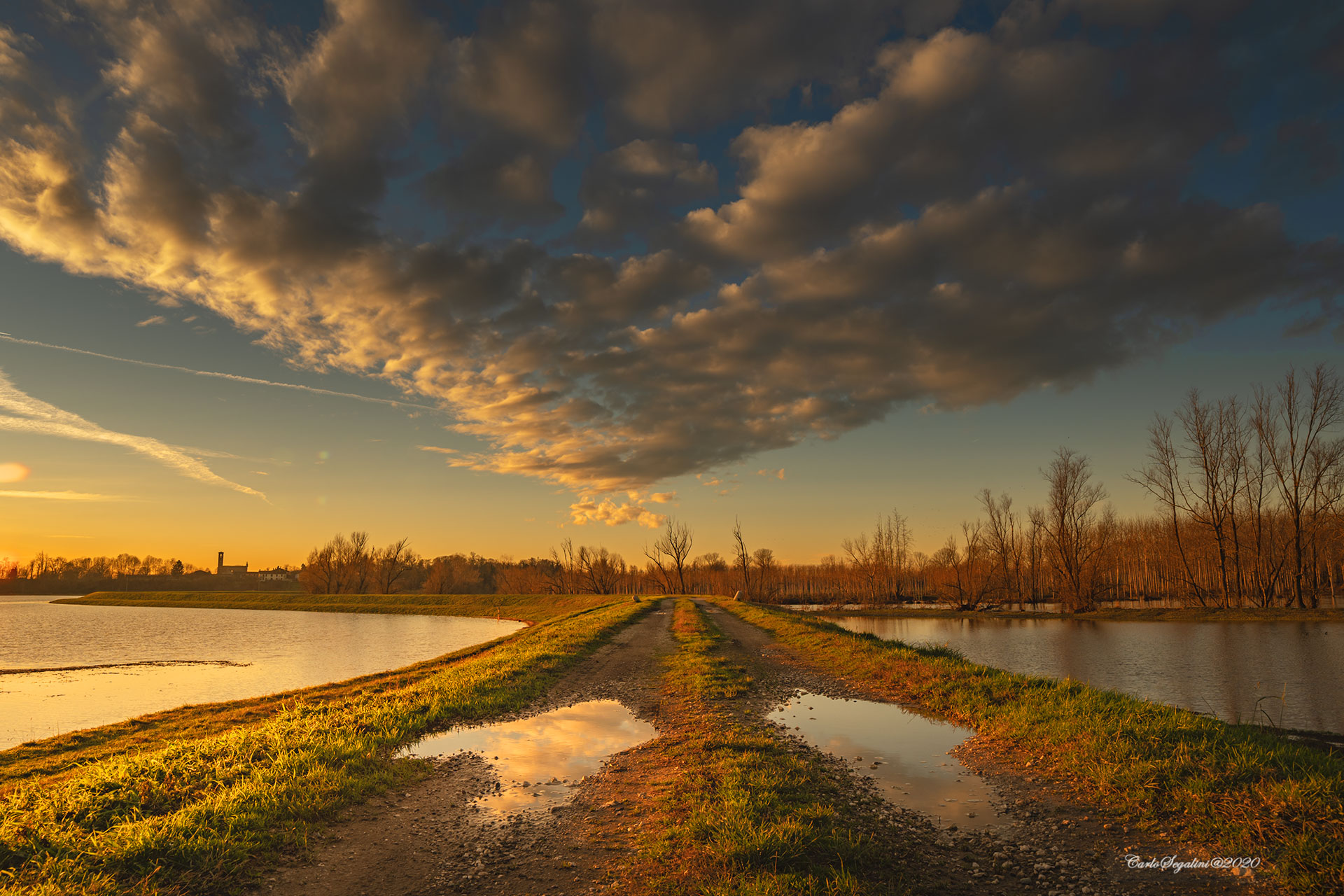 The reflected embankment