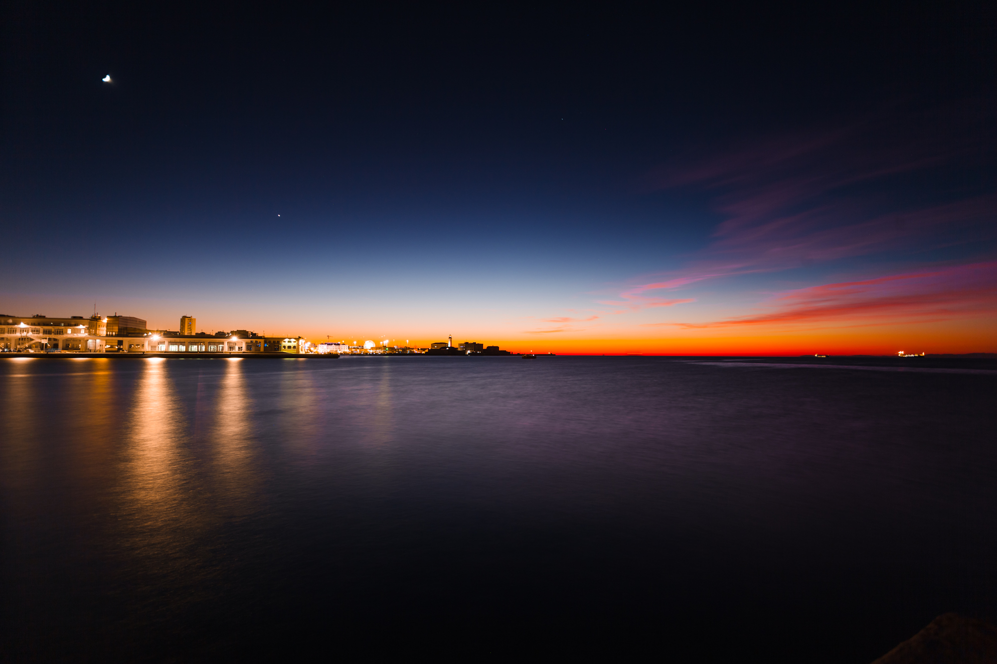 Trieste at sunset