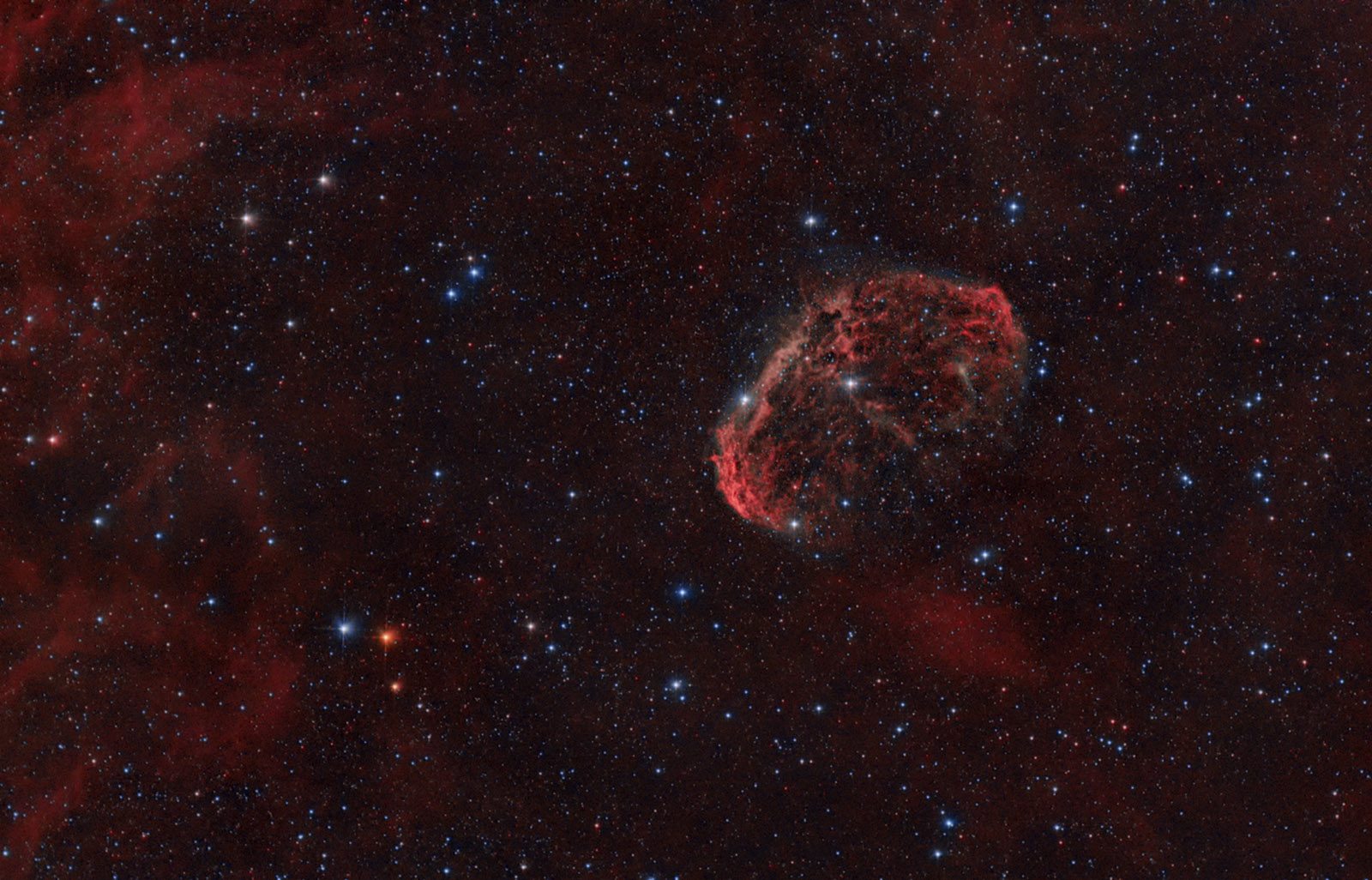 Nebulosa Crescent dalla periferia di Milano