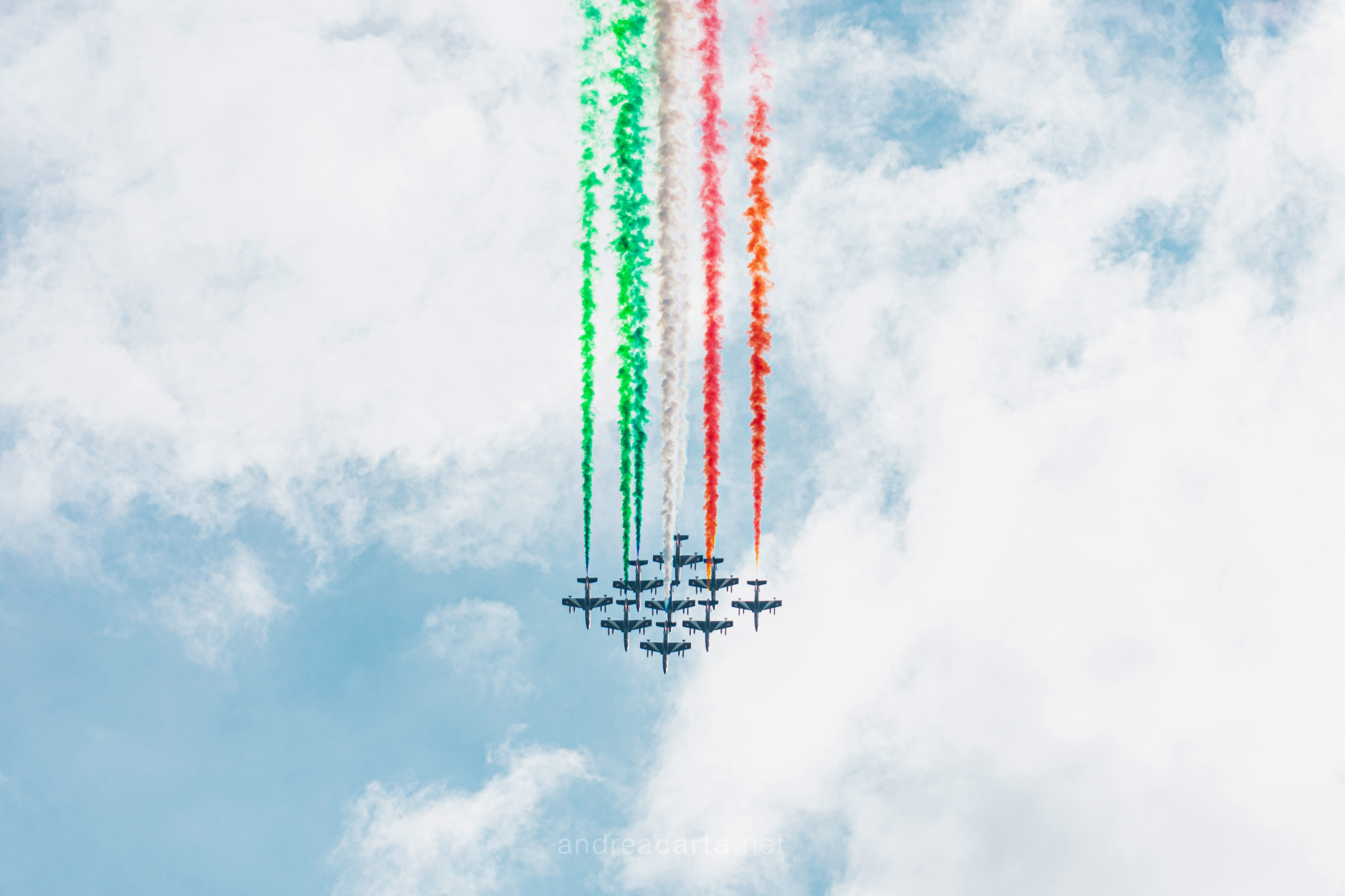 Tricolore nel cielo