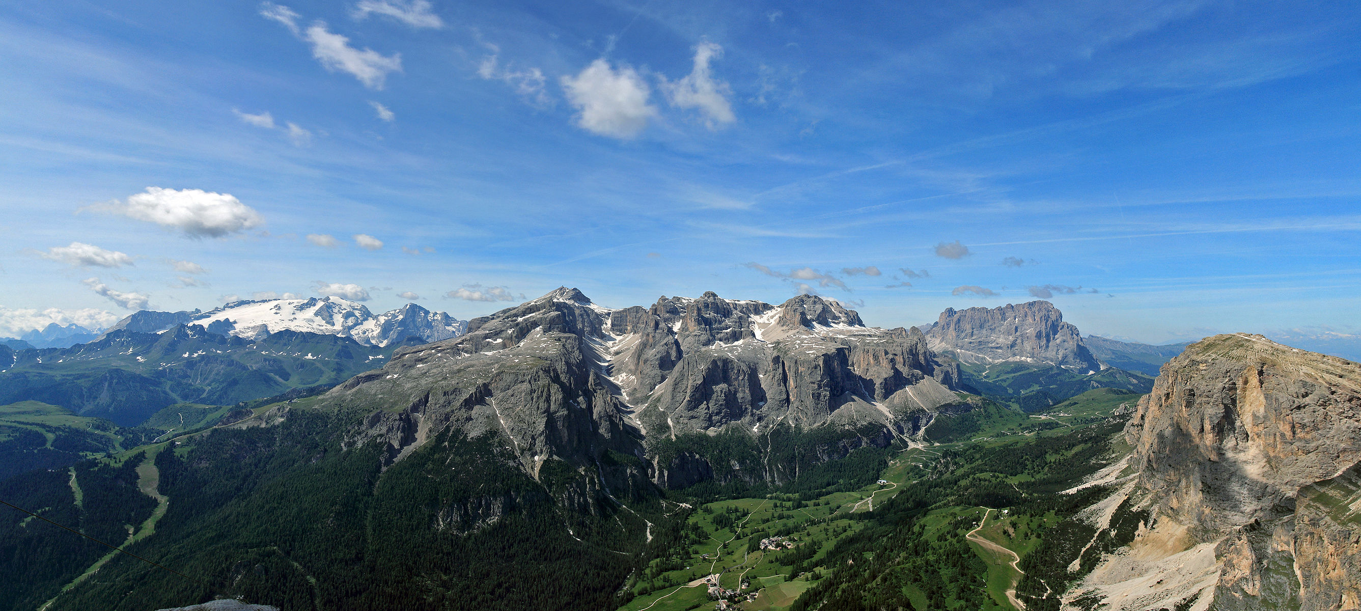 Panoramica dal Sassonger