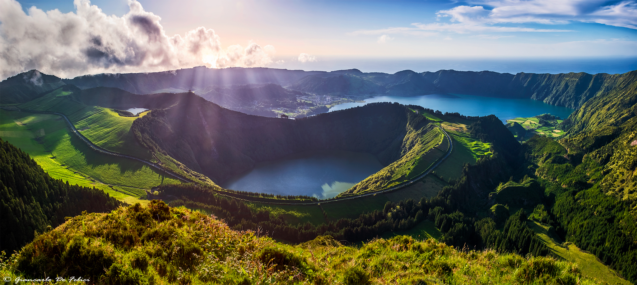 Sunset at Miradouro da Grota do Inferno