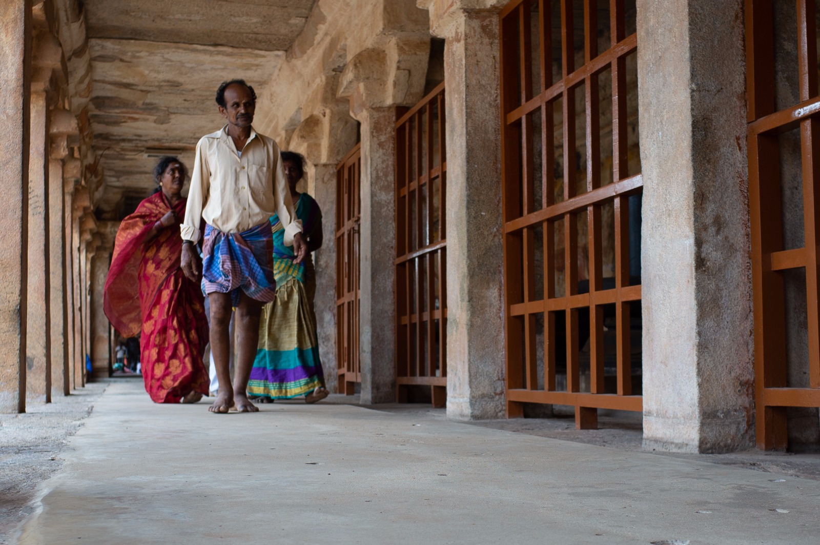 people at the temple