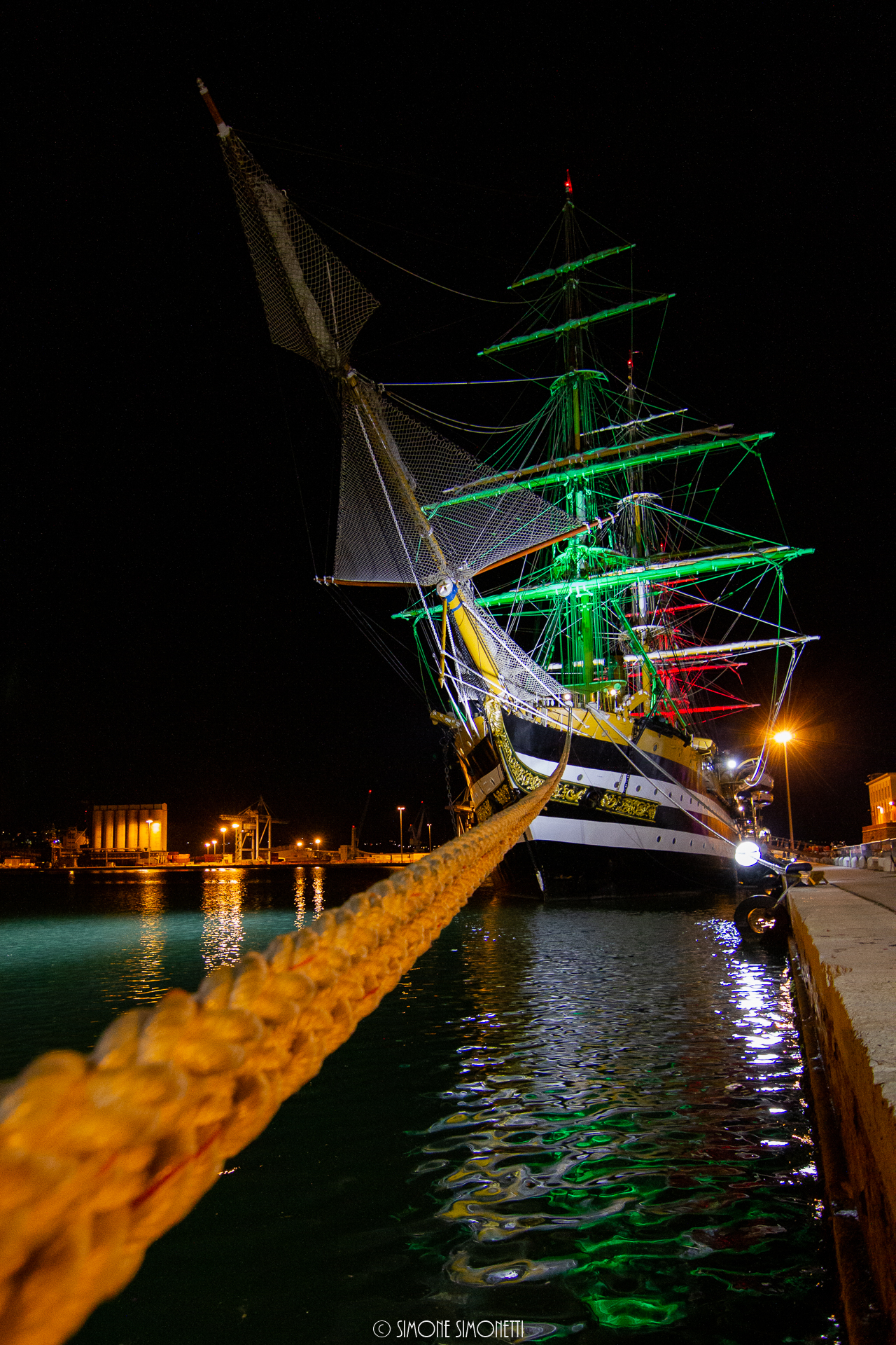 Amerigo Vespucci at the port of Ancona