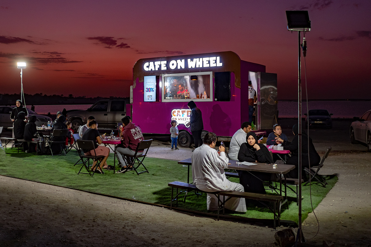 Bahrain Seef area by night