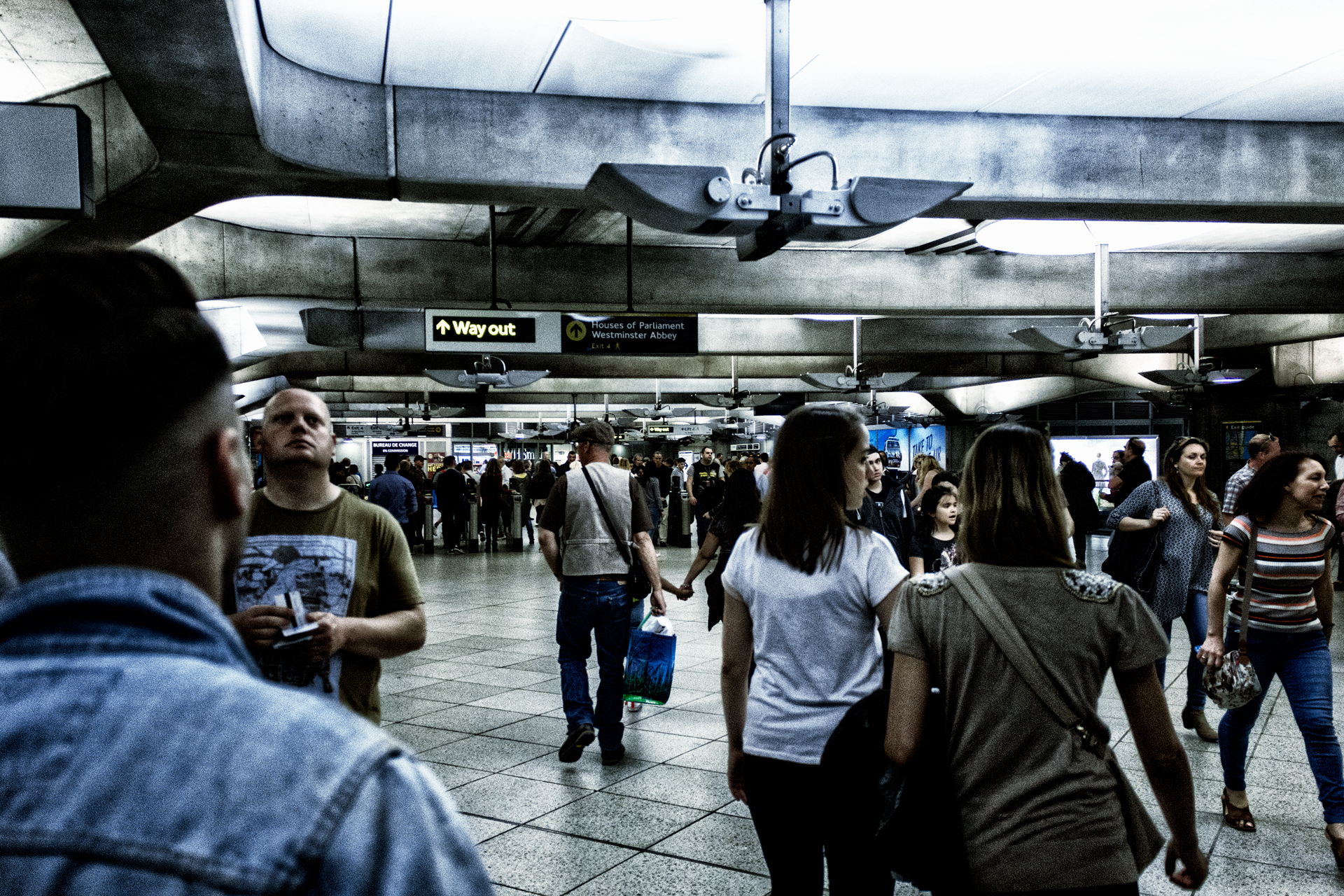 LondonPublic Underground Subway. May 2016.