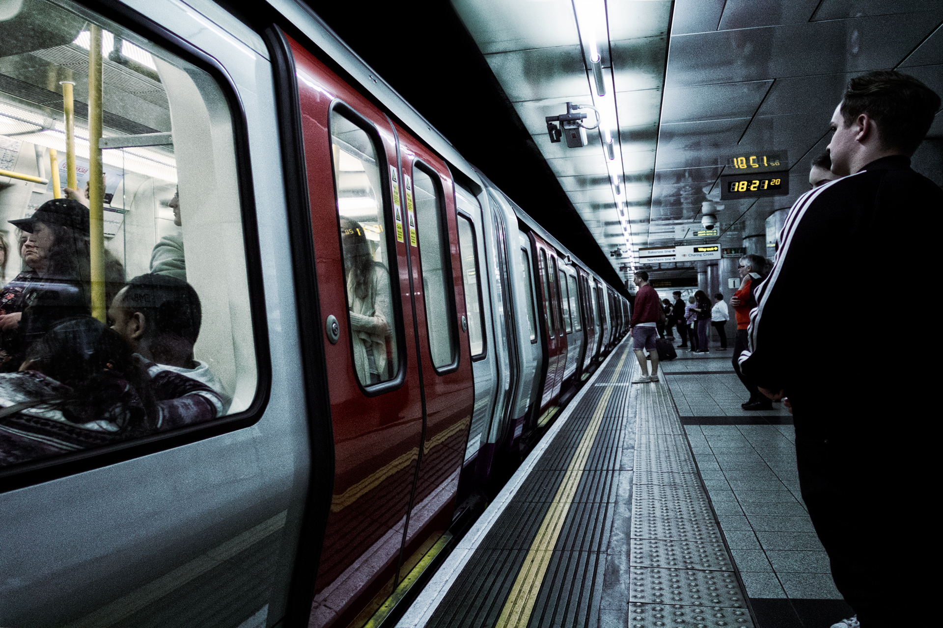 LondonPublic Underground Subway. May 2016.