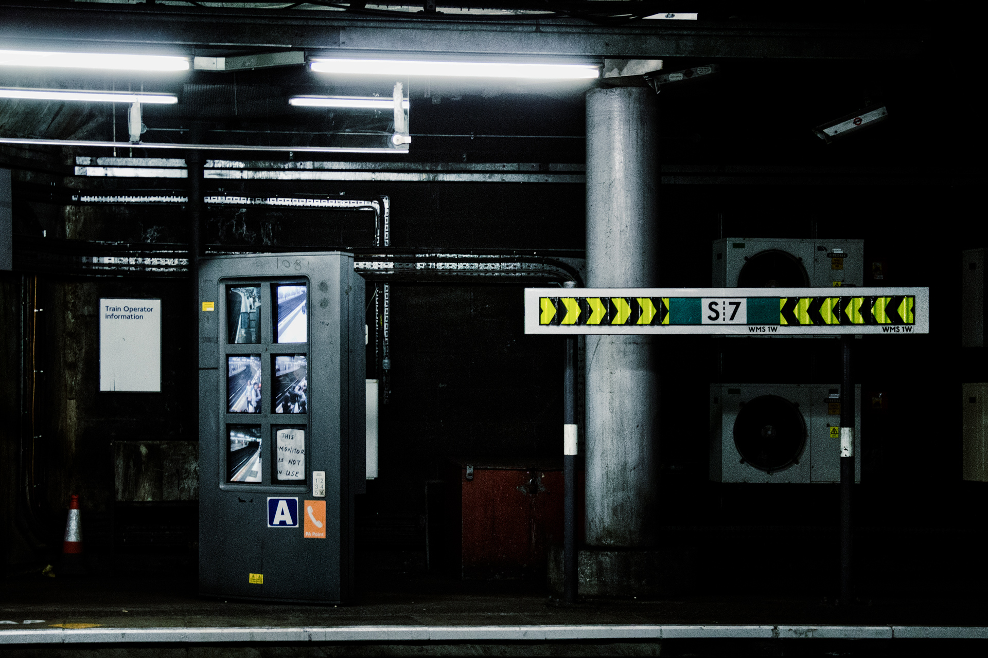 LondonPublic Underground Subway. May 2016.