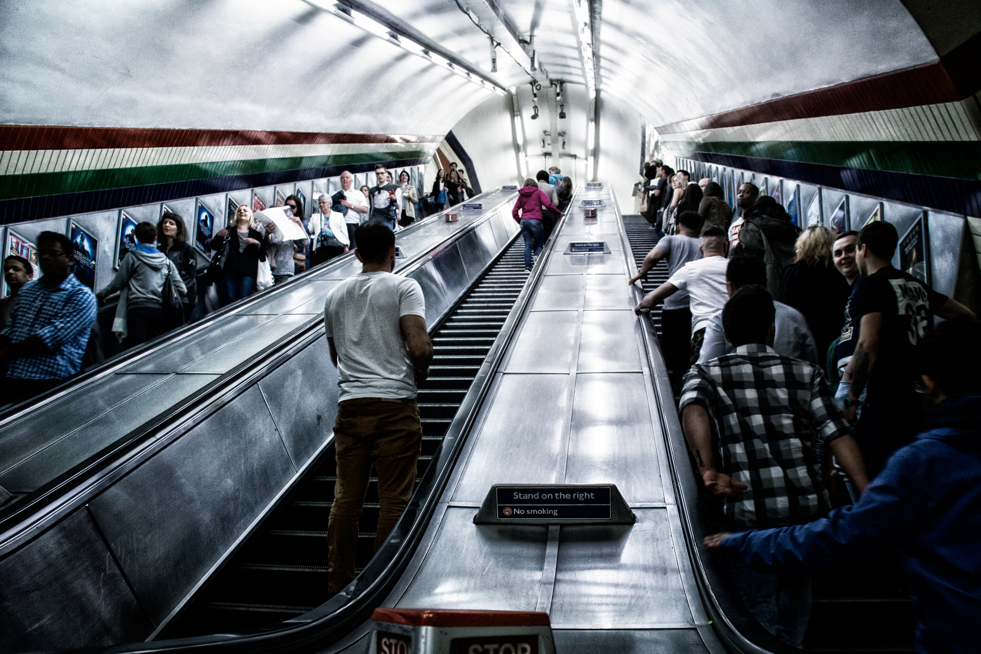 LondonPublic Underground Subway. May 2016.