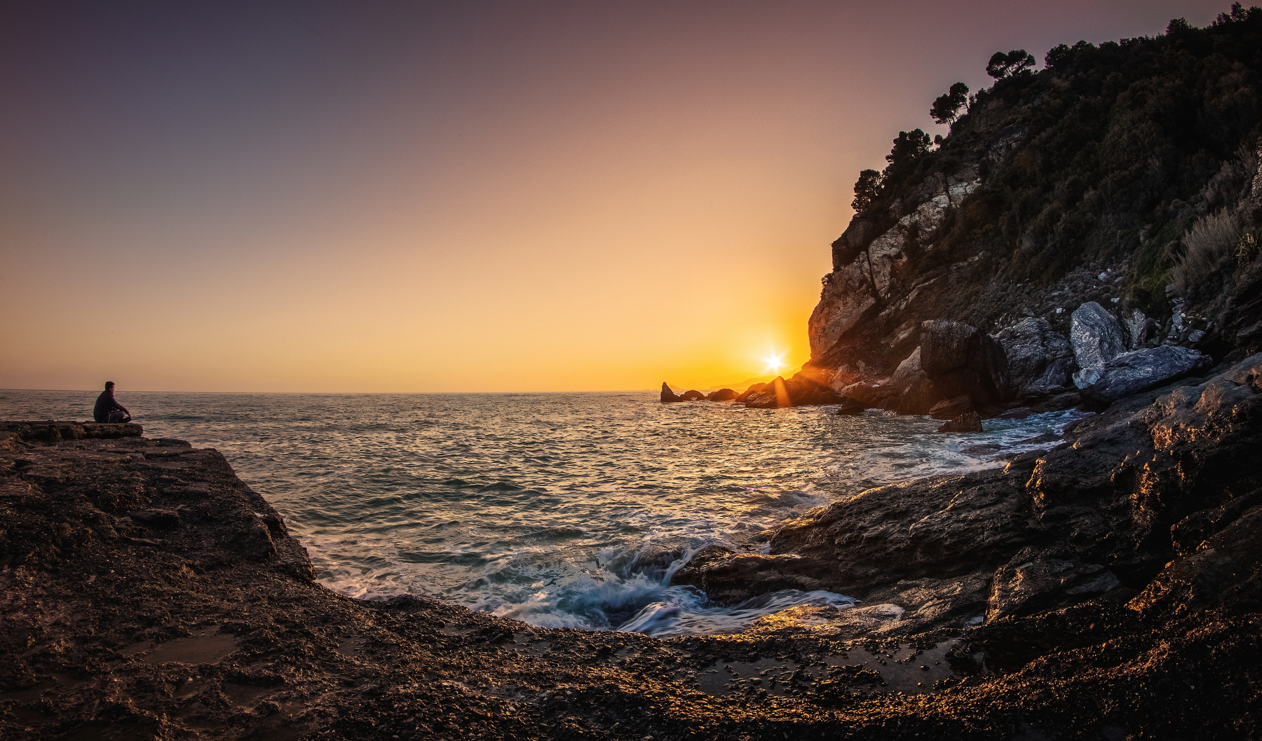 Tramonto a Punta Bianca