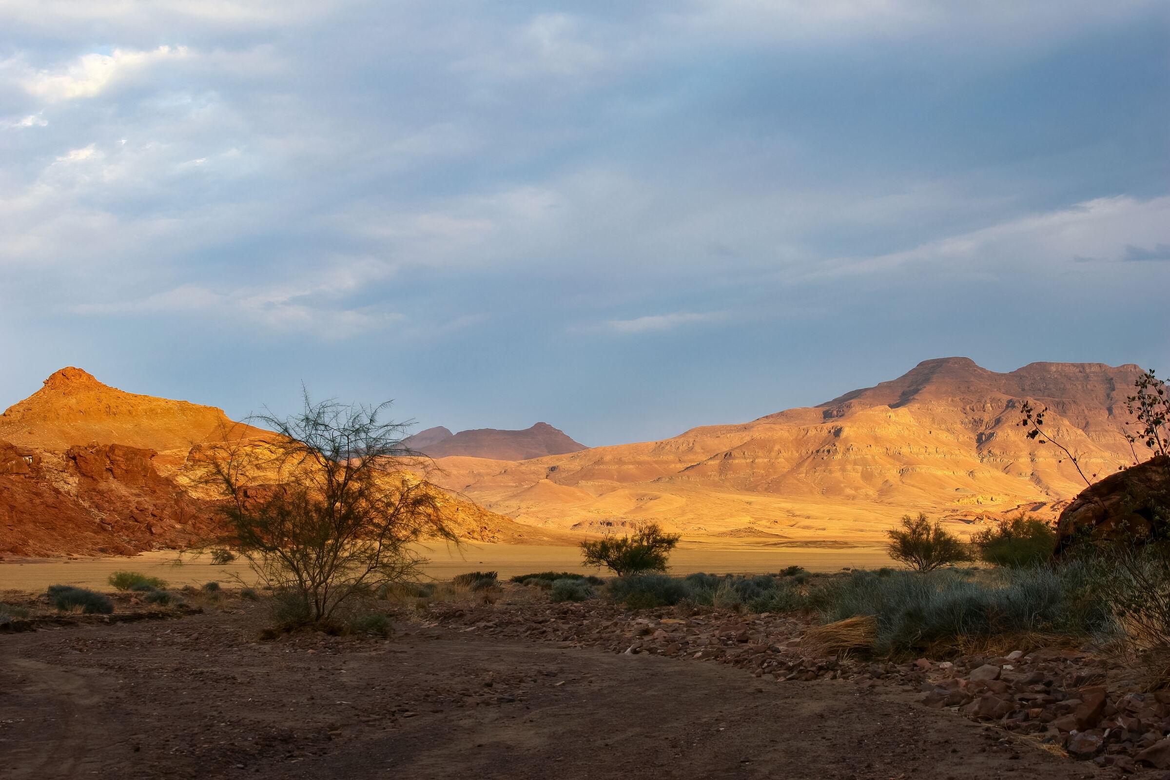the morning light of Damaraland