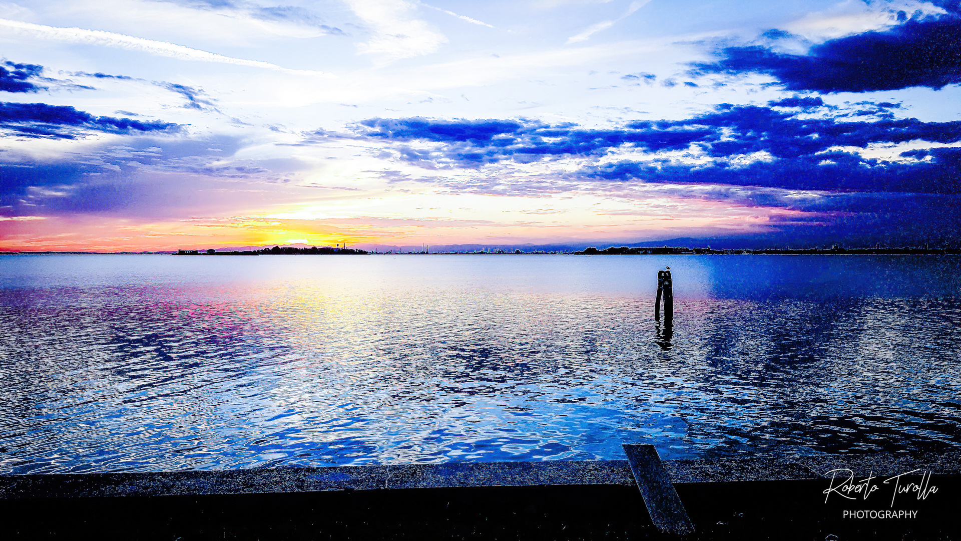Tramonto da Riva Corinto Lido di Venezia