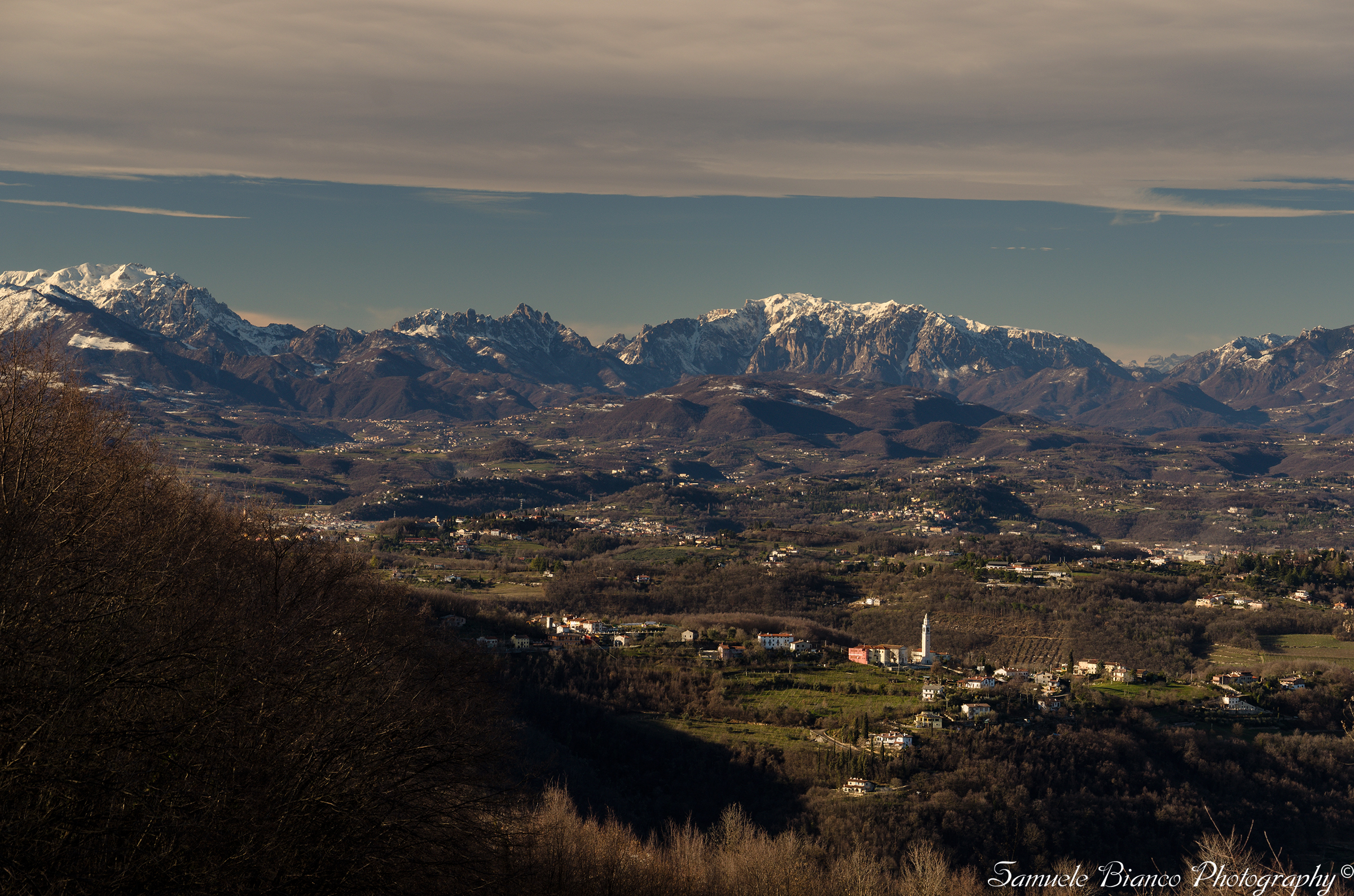 The Alps seen from Vicenza Villabalzana