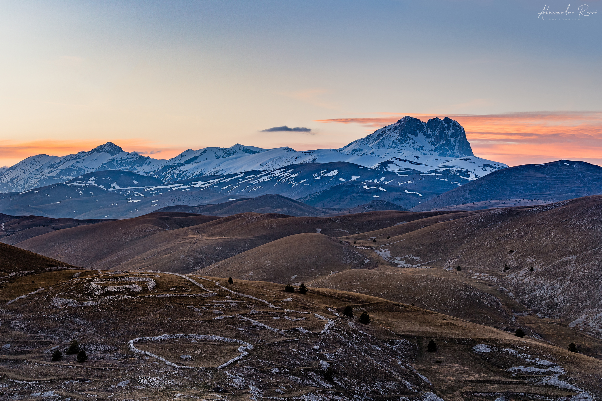Sunset from the Rock - Calascio Rock