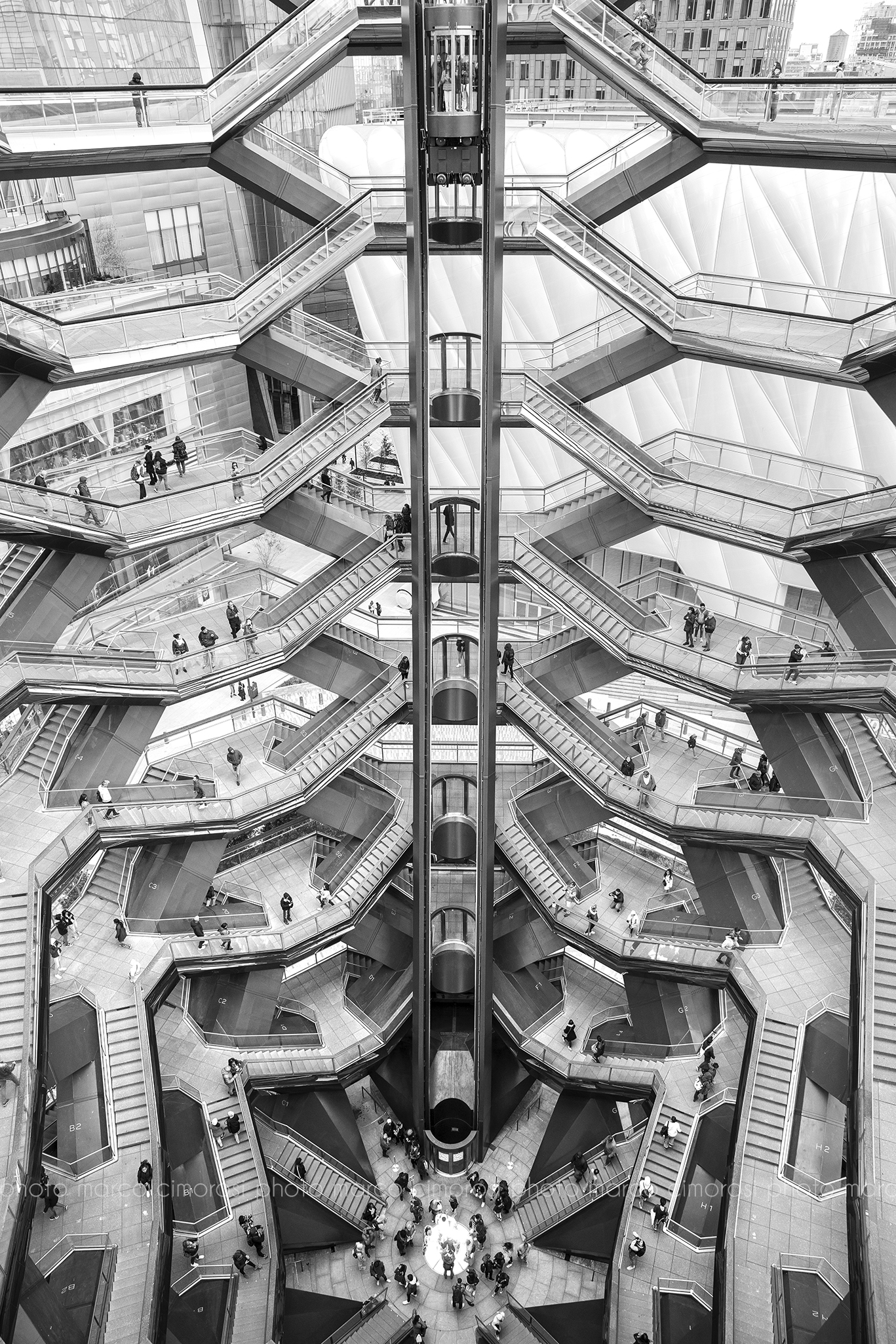 In the whale's belly - The Vessel NYC