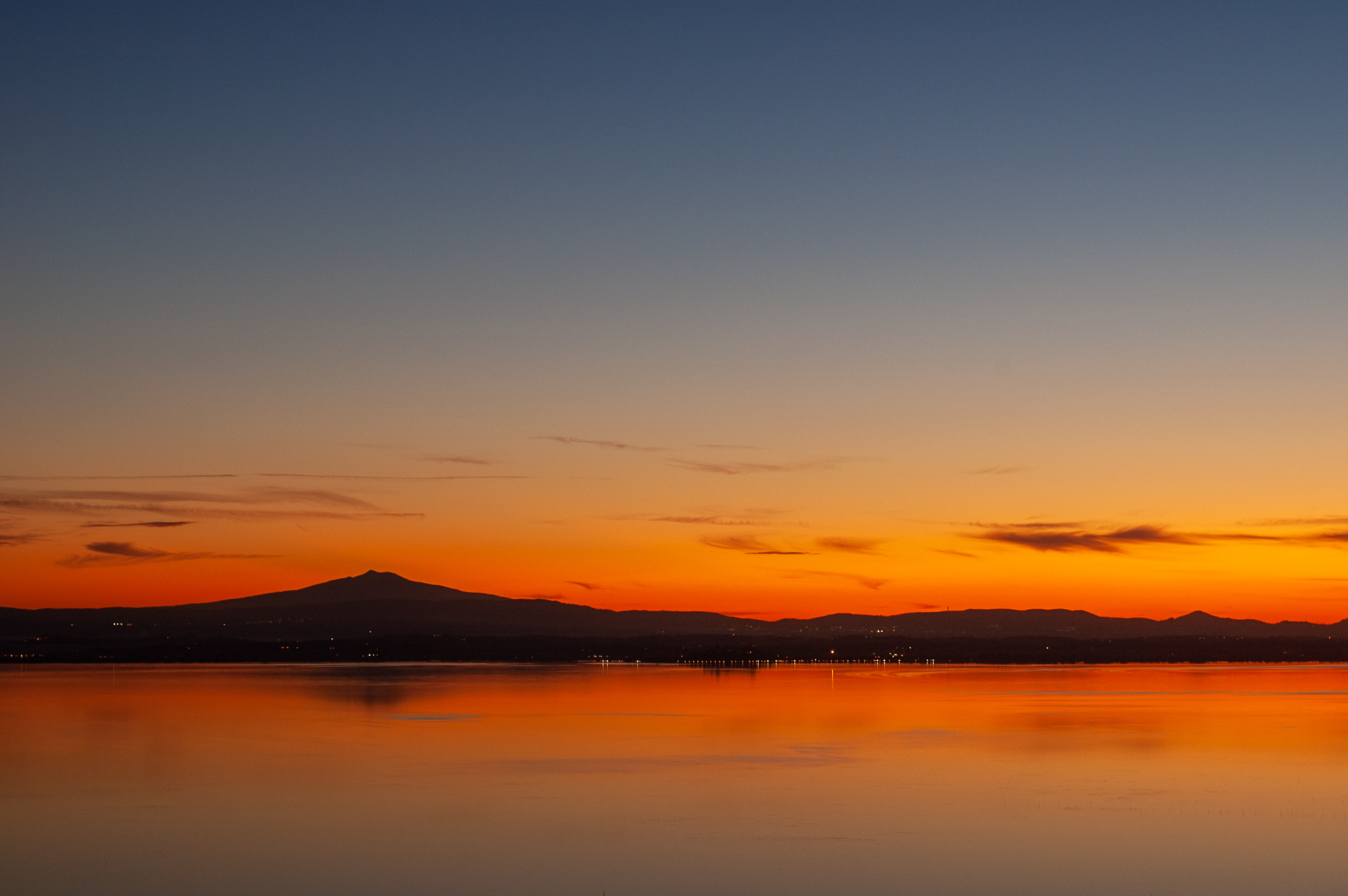 Sunset over Trasimeno