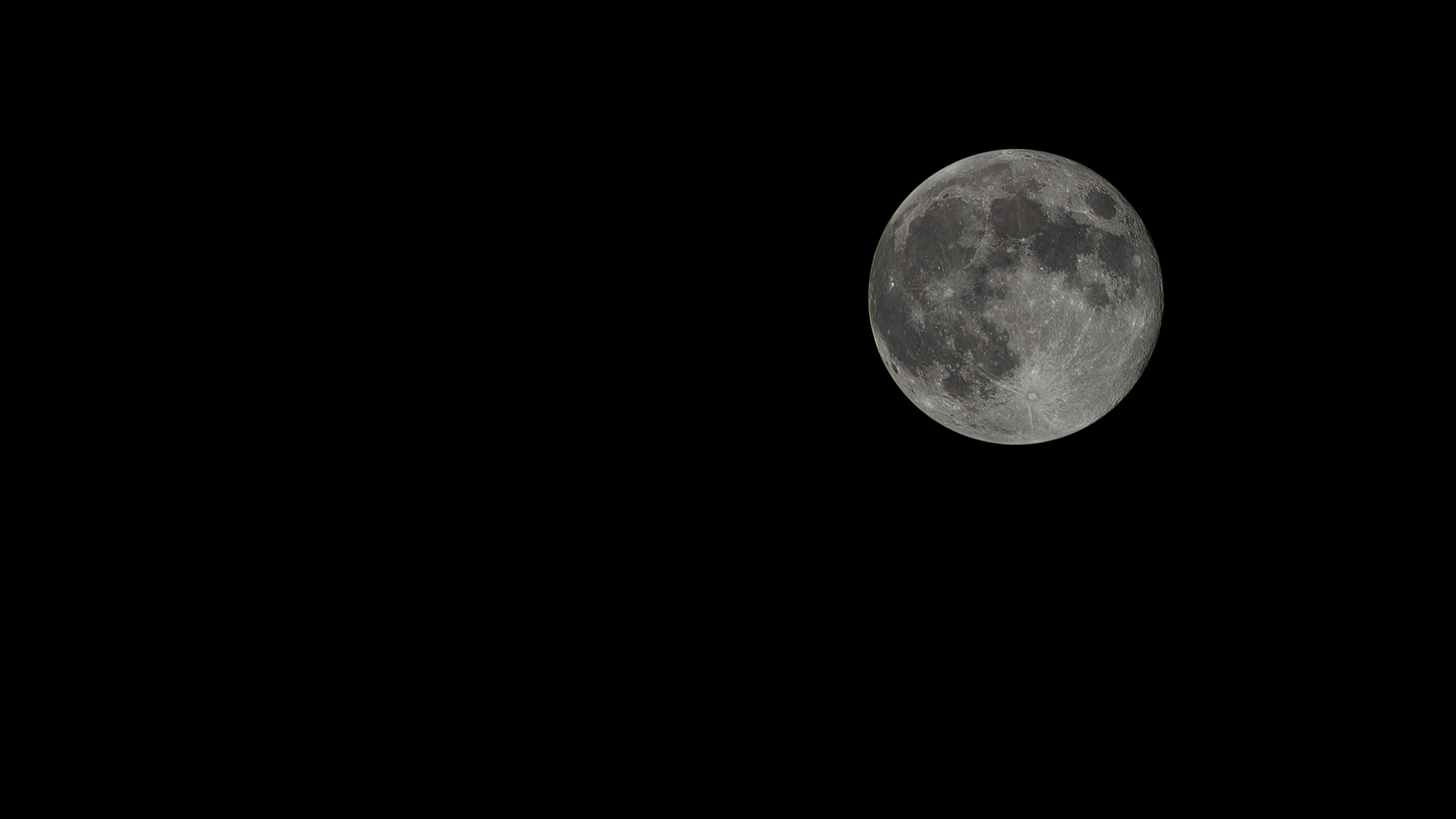 Moon In The Darkness (No Telescope Used)