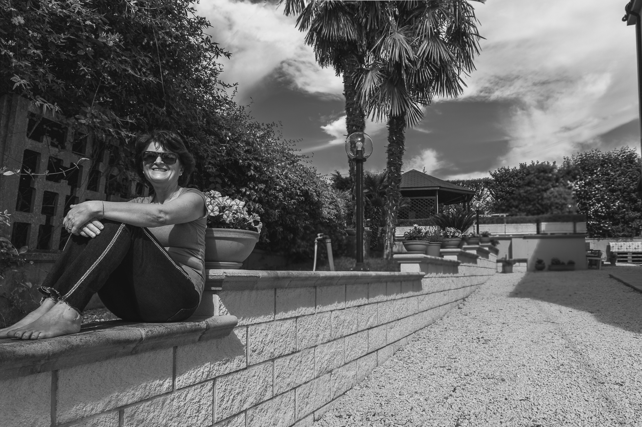Quarantine in the garden (self-portrait)