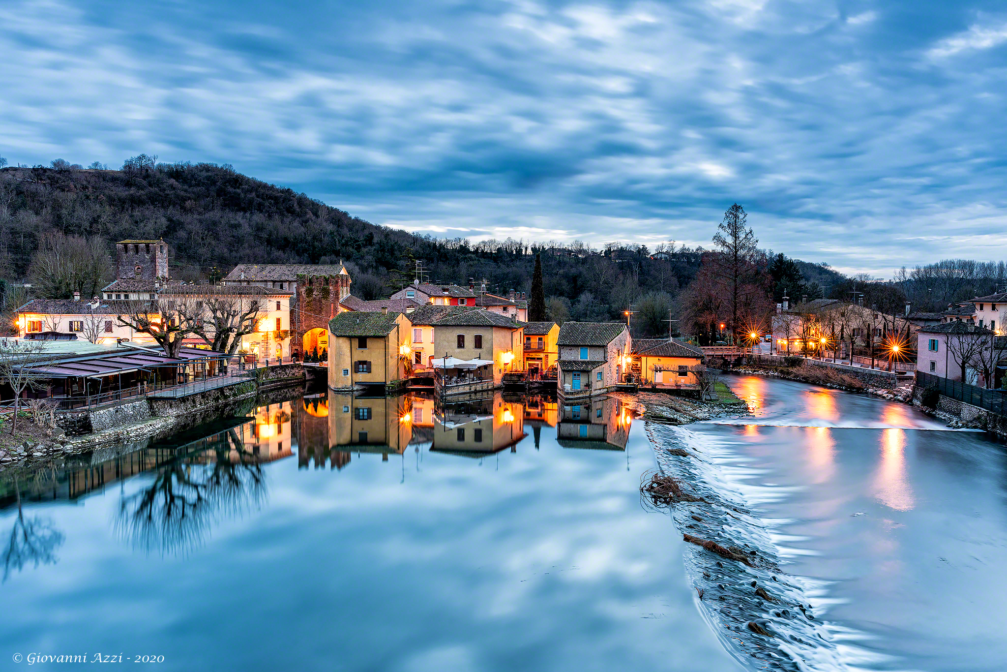 The usual evening in Borghetto