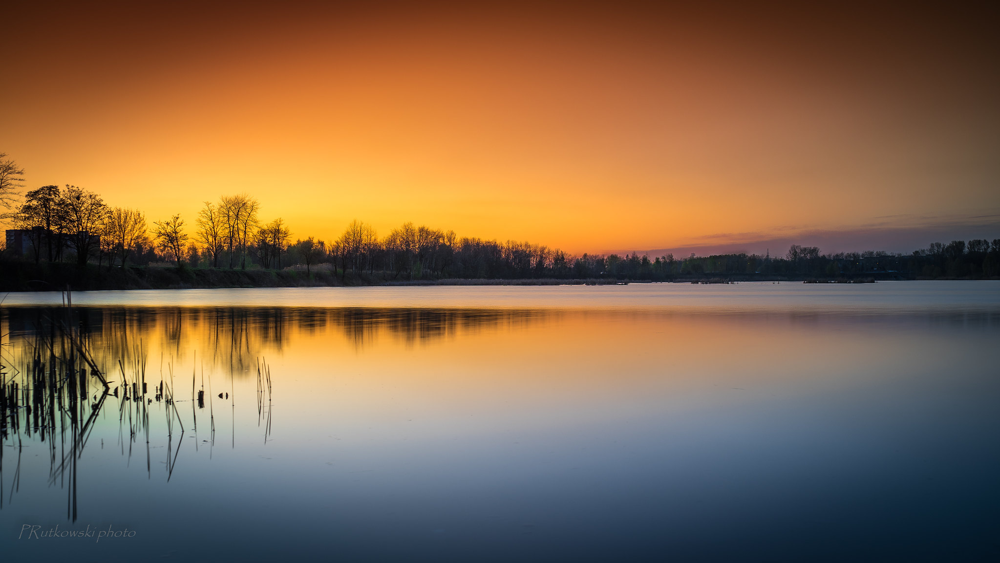 Chwila po zachodzie s'o'ca.