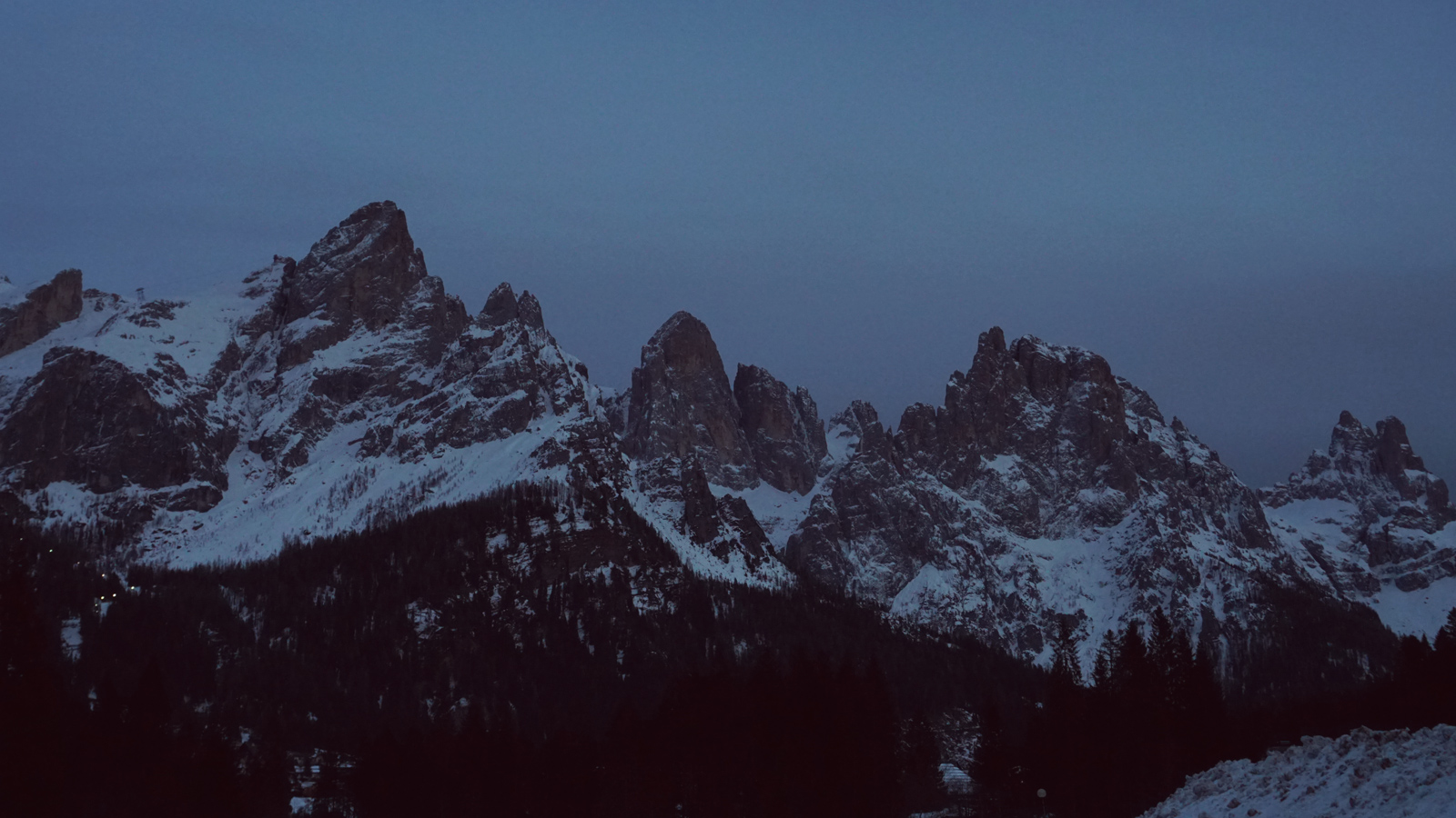 L'ultima luce sulle Pale di S.Martino