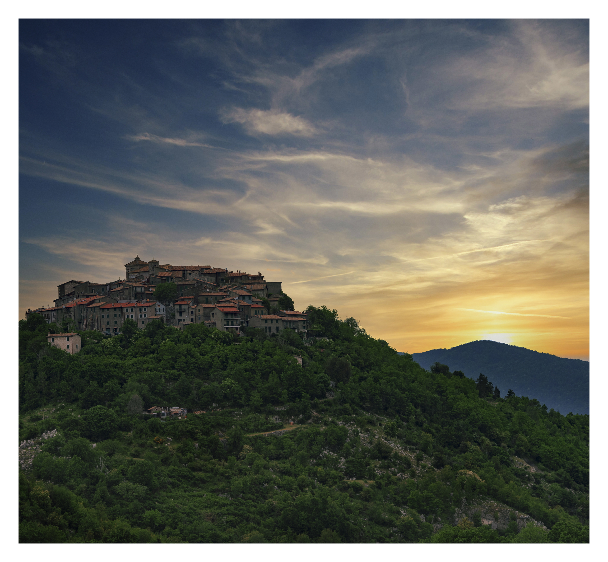 The mountain village