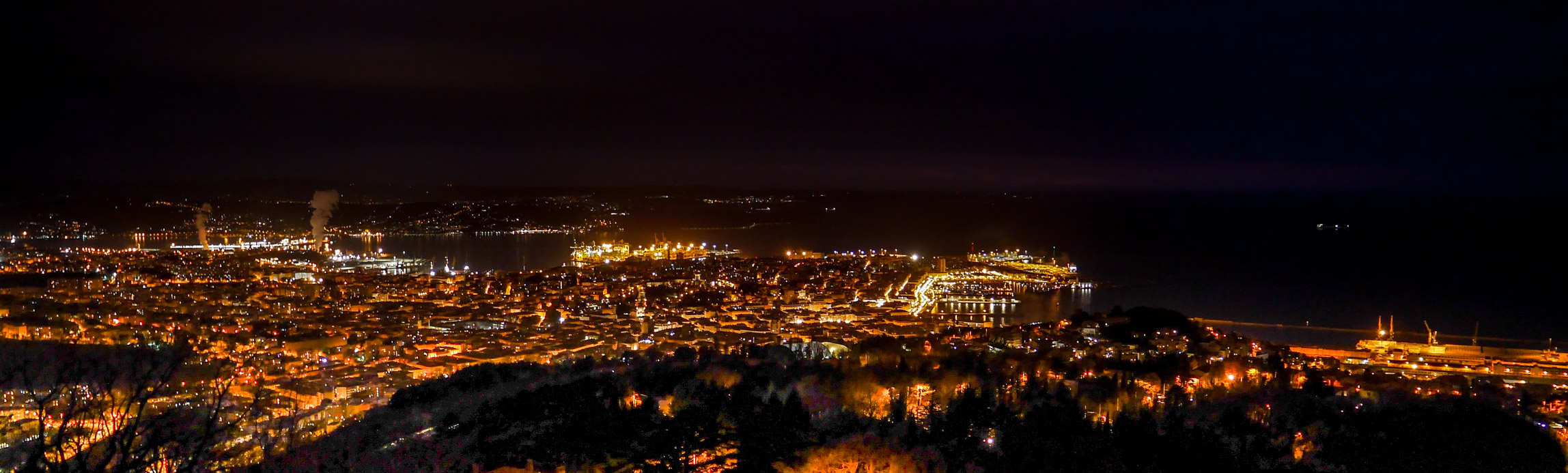 Trieste at night