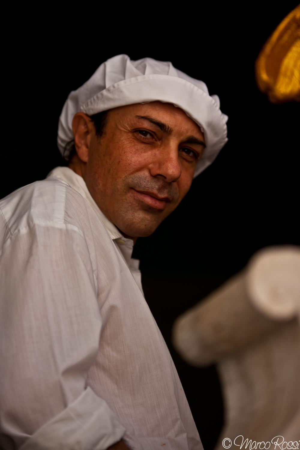 Cook paused at the window