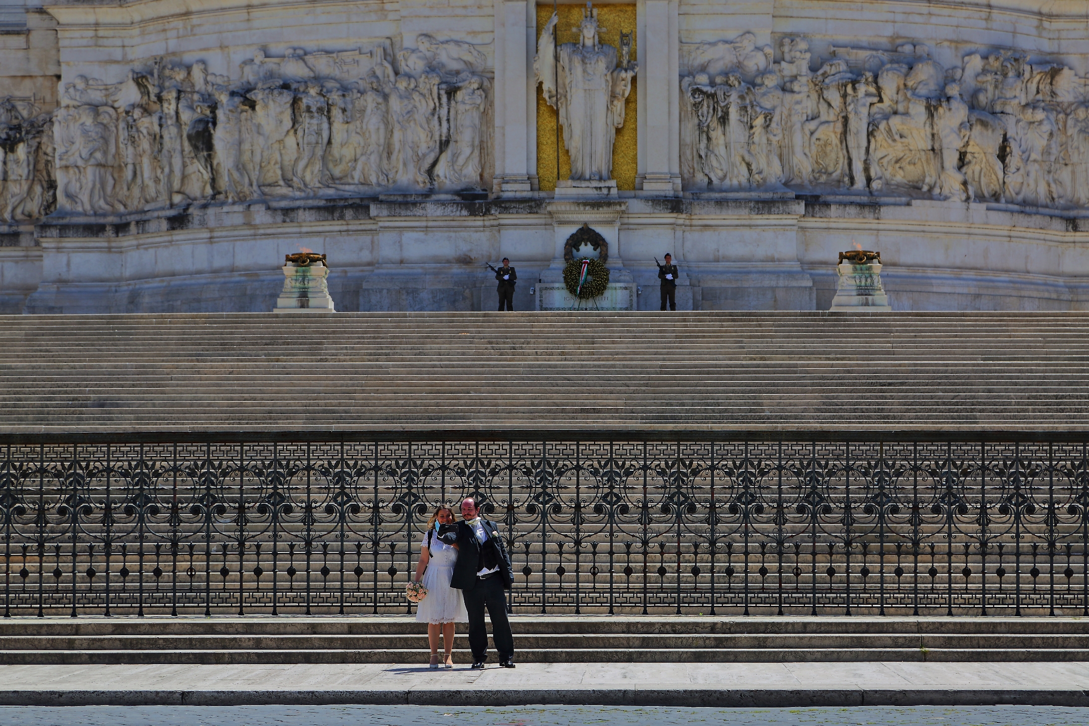 Matrimonio al tempo del Covid - Piazza Venezia
