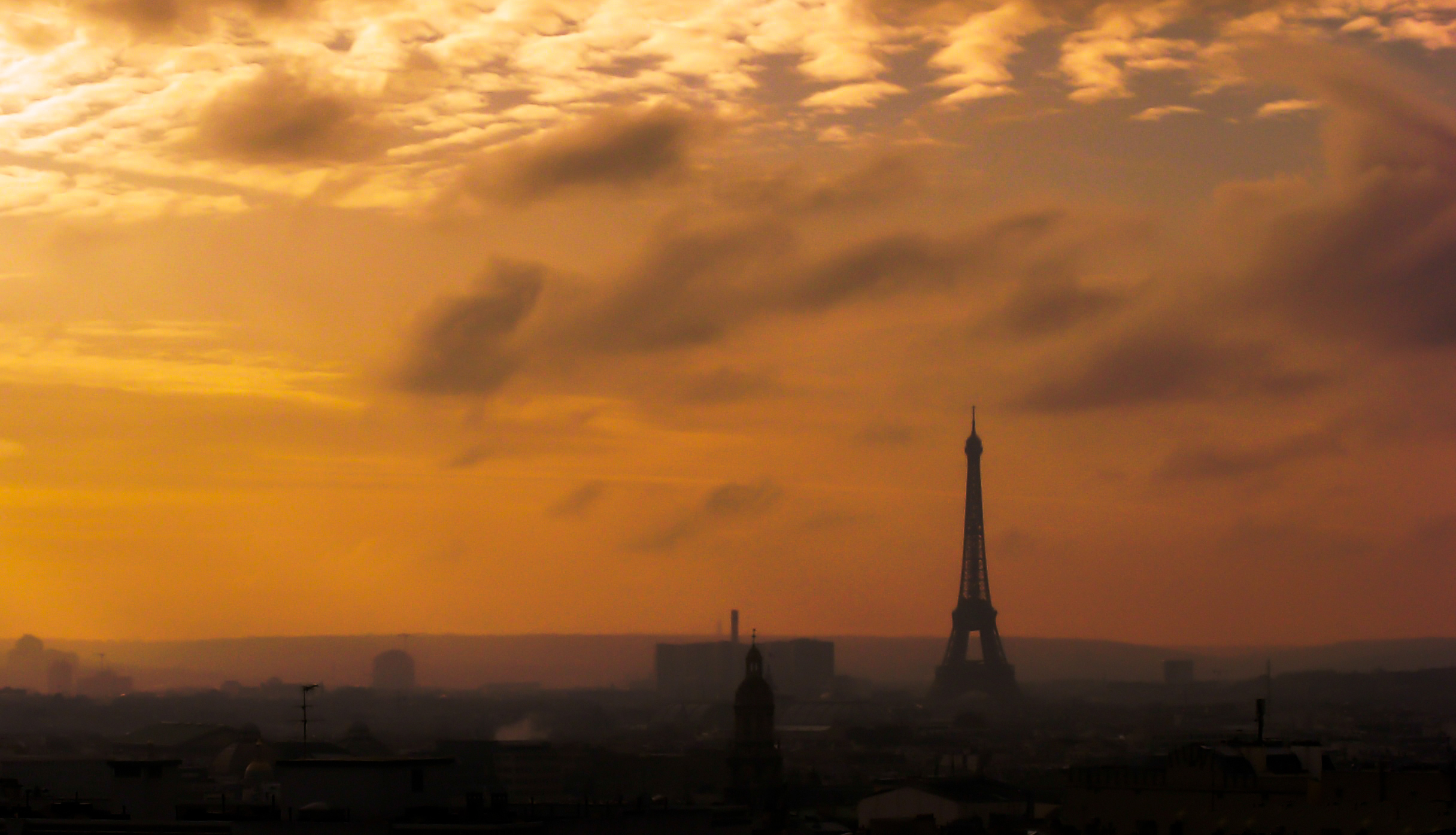 Sunset over Paris