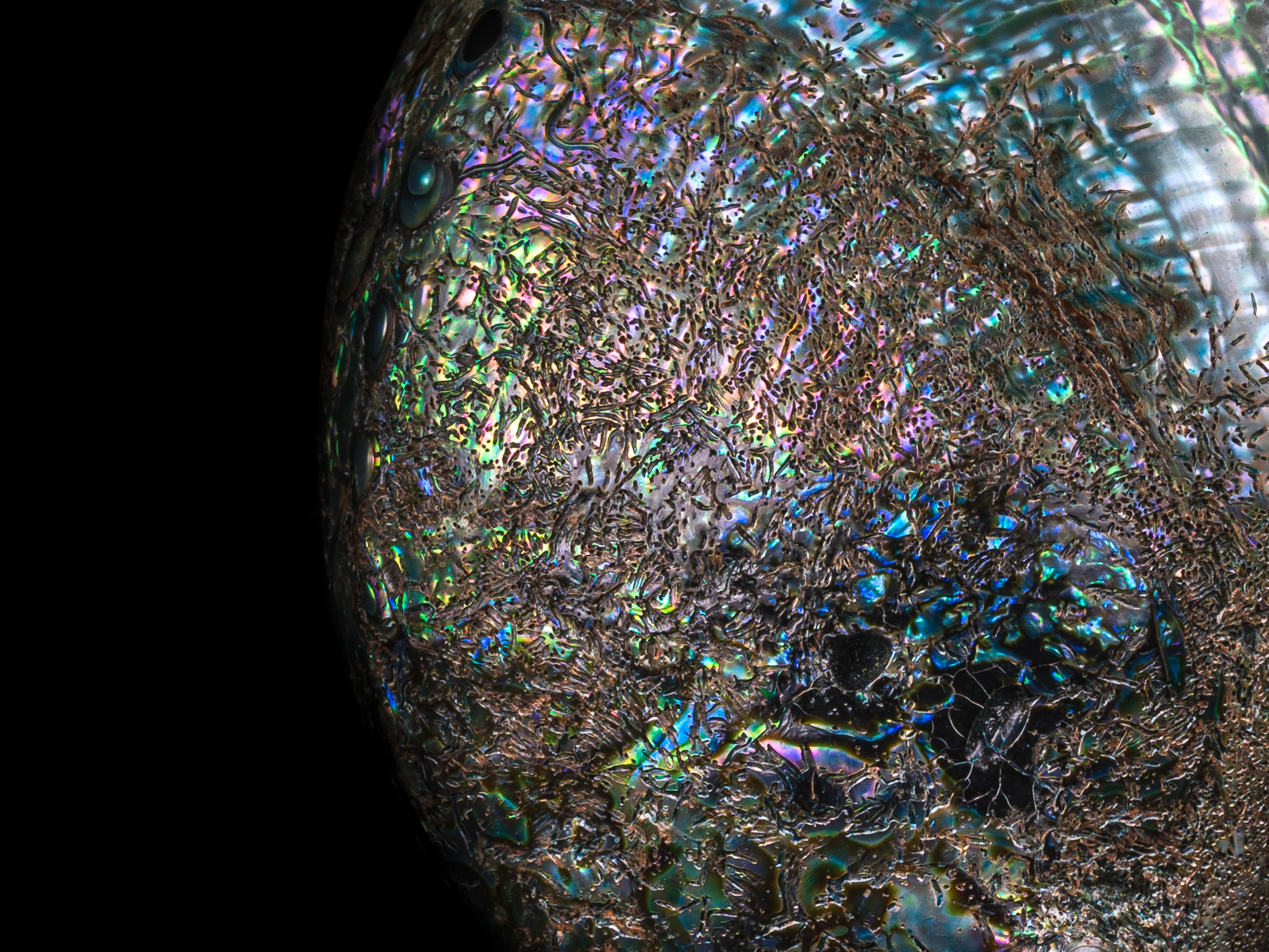 Superficie lunare di.. una madreperla