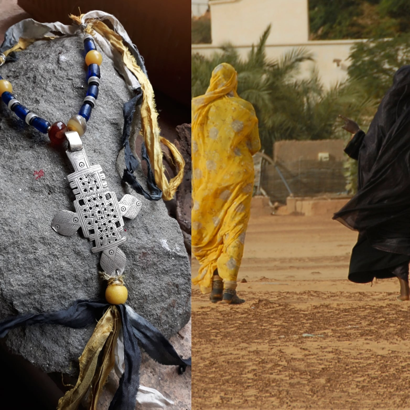 Old Trade beads Coptic Cross